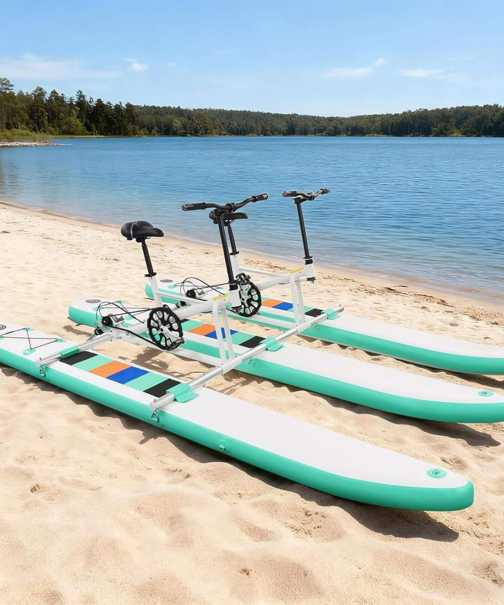 Premium 2-Person Two-Seater Portable Inflatable Pedal Boat Water Bike (SAK95621)