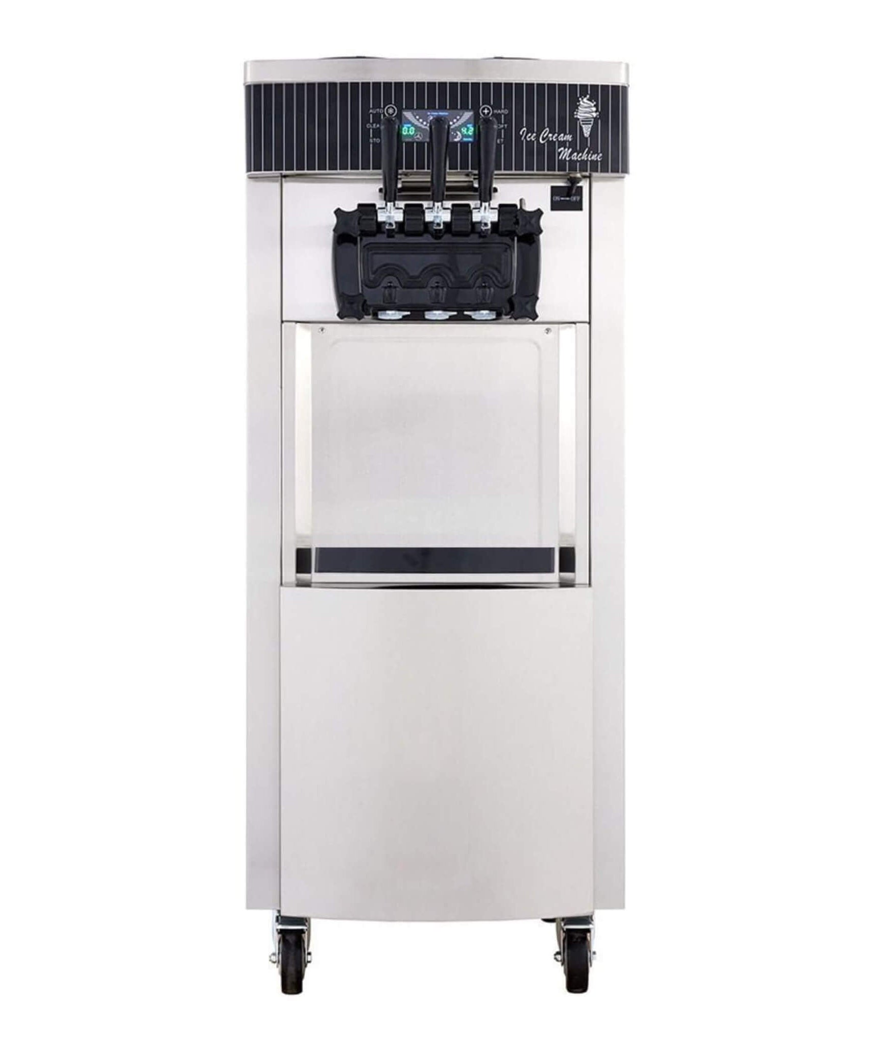 Premium 3-Flavors 20-28L/H Commercial Soft Serve Yogurt Ice Cream Machine Maker (SAK97524)