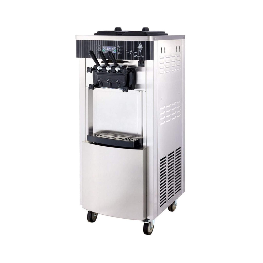 Premium 3-Flavors 20-28L/H Commercial Soft Serve Yogurt Ice Cream Machine Maker (SAK97524)