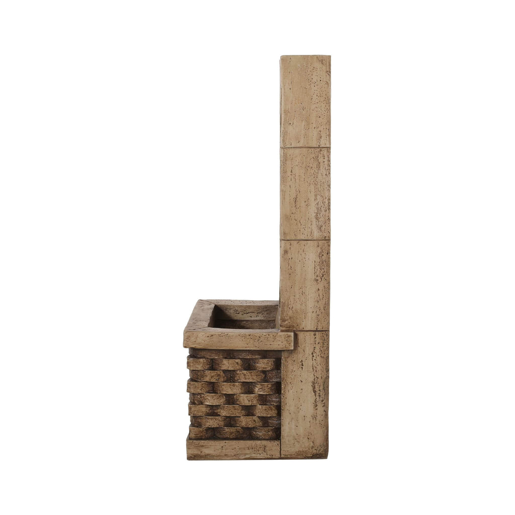 Alora Premium 35-Inch Hand-Crafted Weather-Resistant Waterfall Fountain With LED Lights (SAK86757)