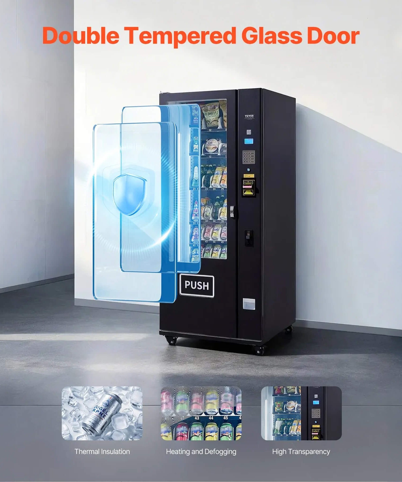 Premium 36-Slot Combo Vending Machine With ICT Bill And Coin Acceptor (SAK31832)