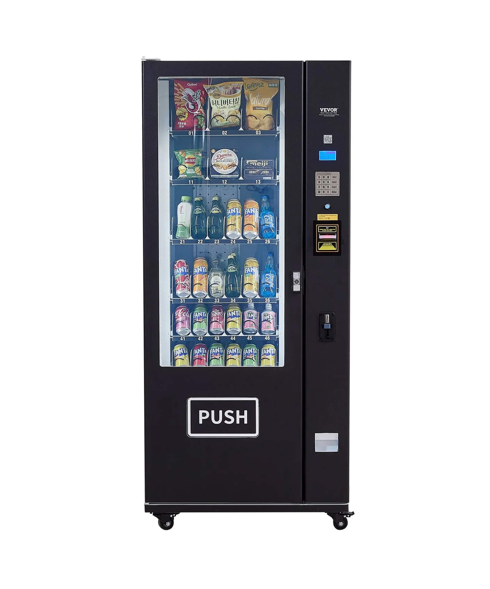 Premium 36-Slot Combo Vending Machine With ICT Bill And Coin Acceptor (SAK31832)
