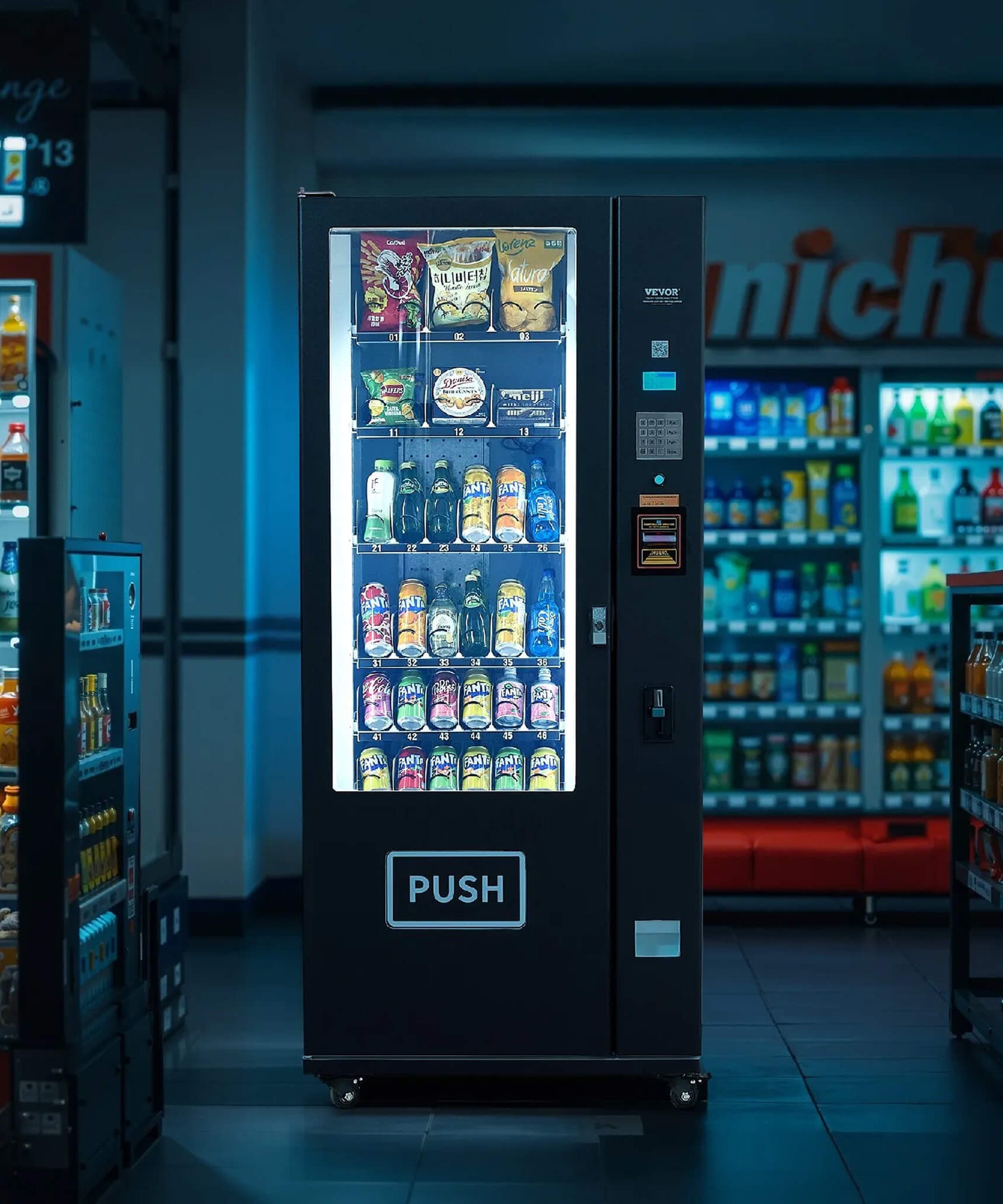 Premium 36-Slot Combo Vending Machine With ICT Bill And Coin Acceptor (SAK31832)