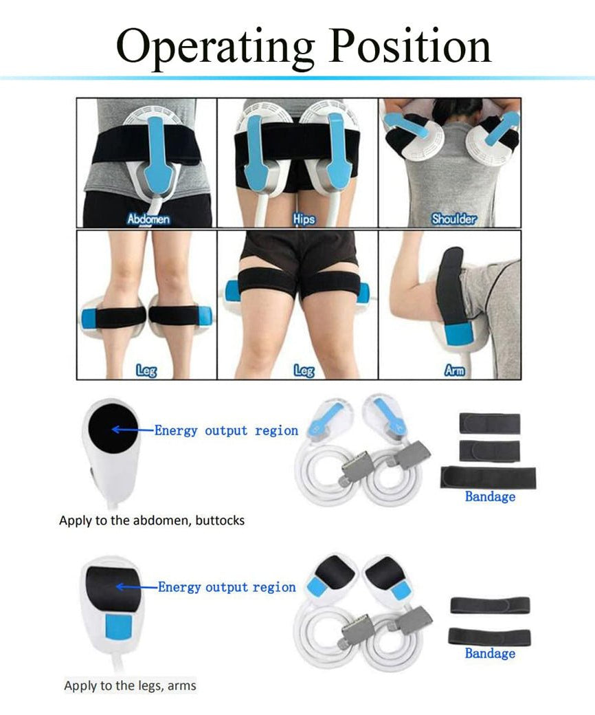 Premium 4-Handle Body, Abdomen And Buttock Muscle Shaping Machine With Trolley (SAK71463)
