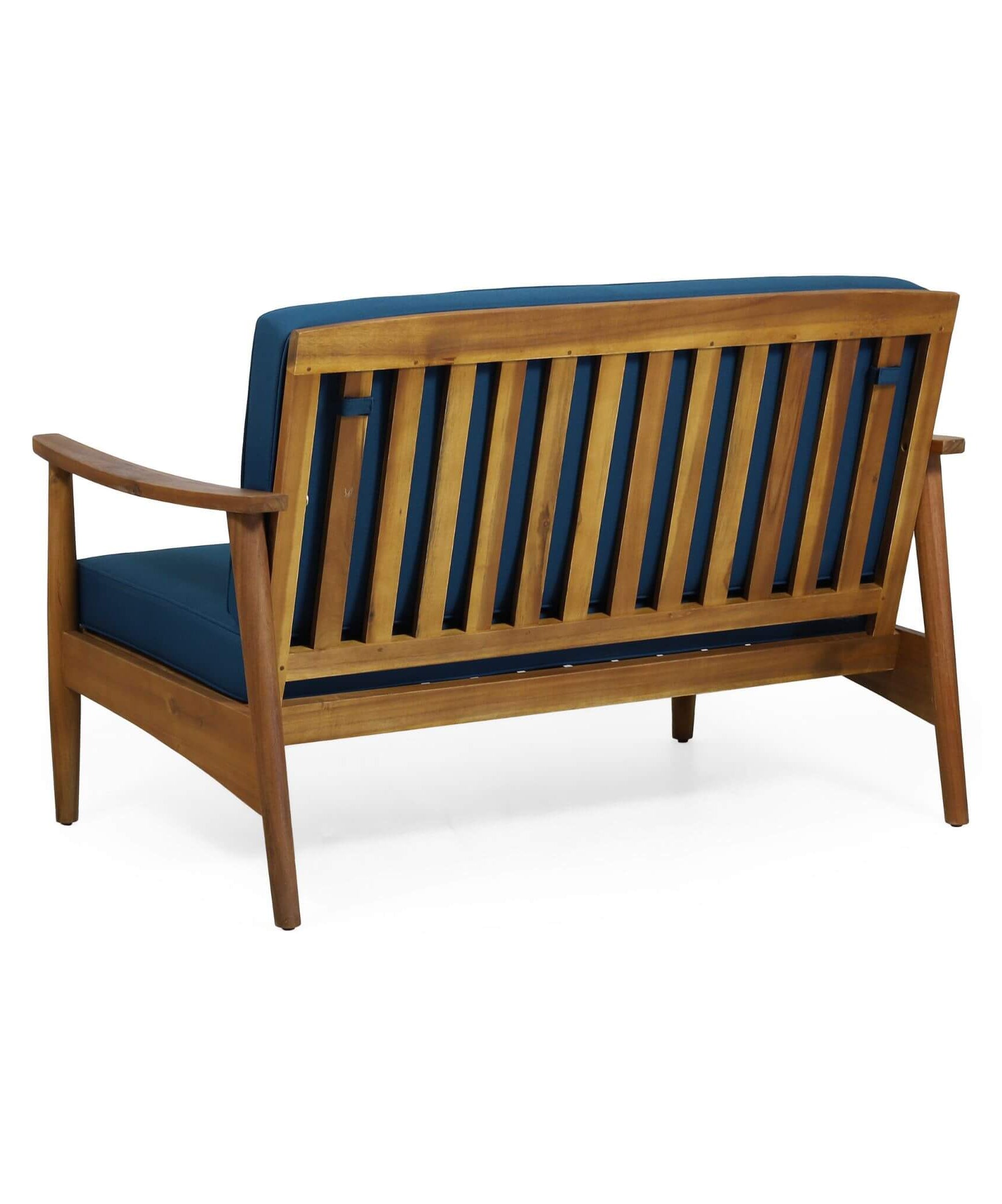 Alora Premium 4-Piece Wooden Outdoor Patio Conversation Seating Set With Cushions (SAK31469)