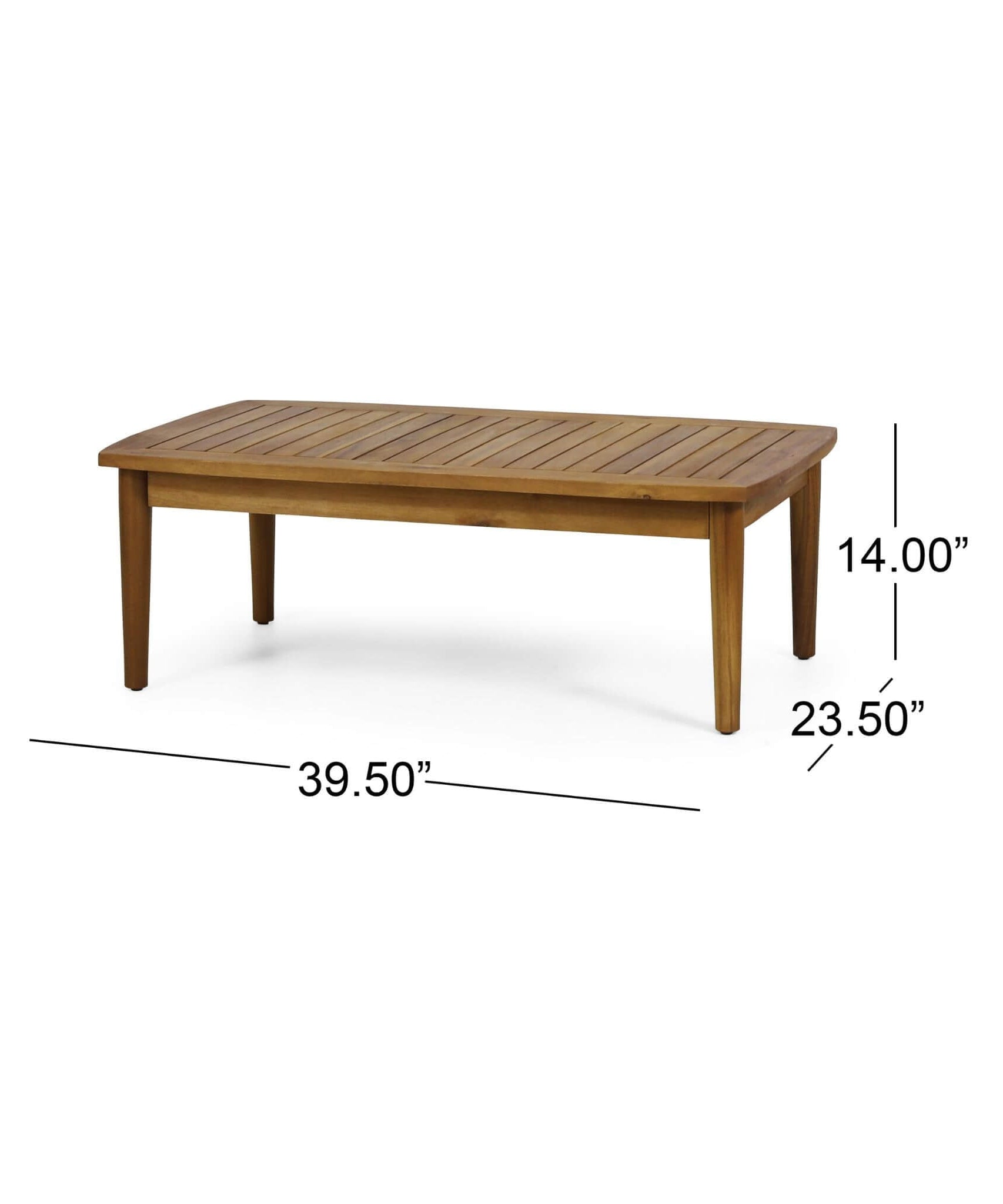 Alora Premium 4-Piece Wooden Outdoor Patio Conversation Seating Set With Cushions (SAK31469)