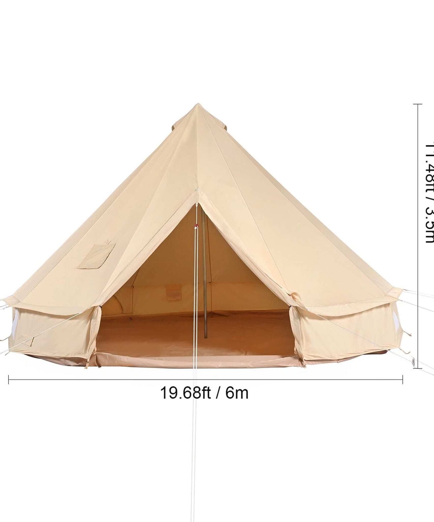 Premium 4-Season Camping Canvas Bell Yurt Tent With Stove Jack (SAK47589)