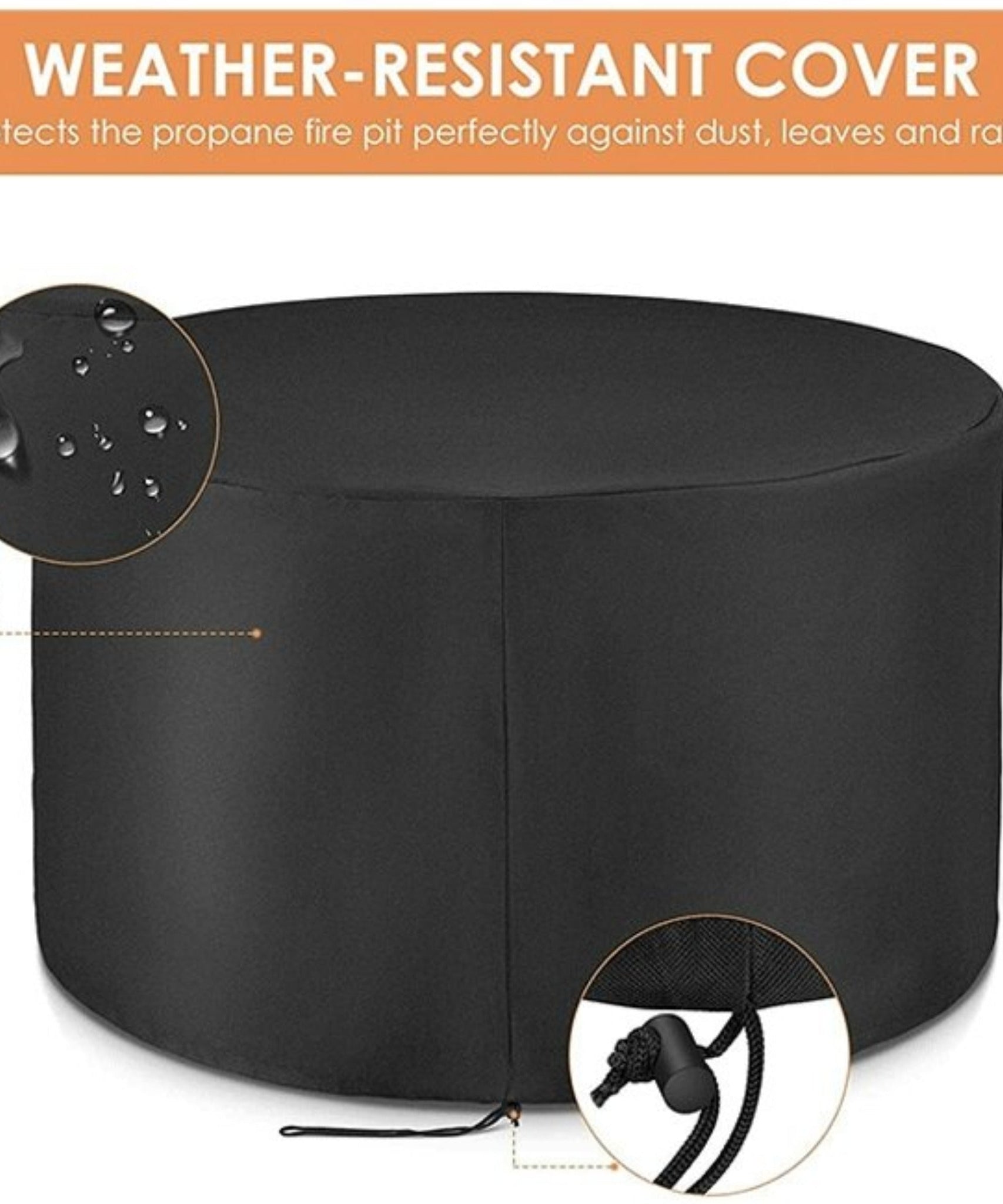 Alora Premium 42-Inch Outdoor 50K BTU Propane Patio Gas Fire Pit Coffee Table W/ Cover (SAK95331)