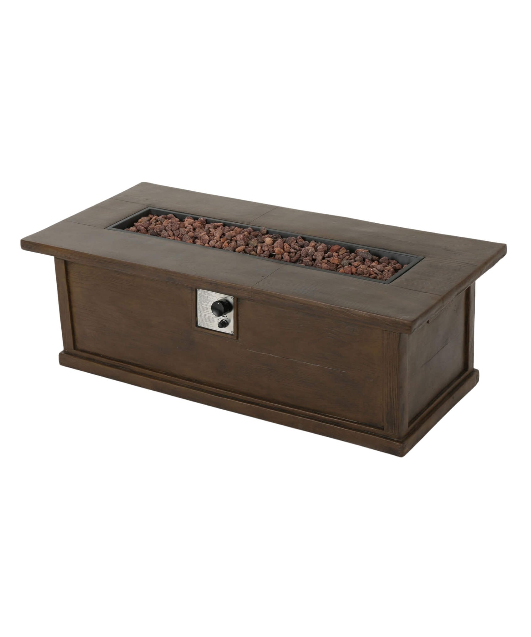 Alora Premium 56" Transitional Rectangular Outdoor Propane Gas Fire Pit Table, 50K BTU (SAK25790)