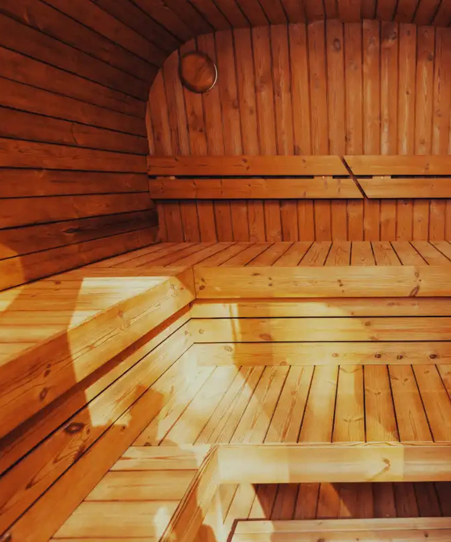 Premium 6-Person Outdoor Scandinavian ThermoWood Cube Sauna Kit With LED Lighting (SAK89146)