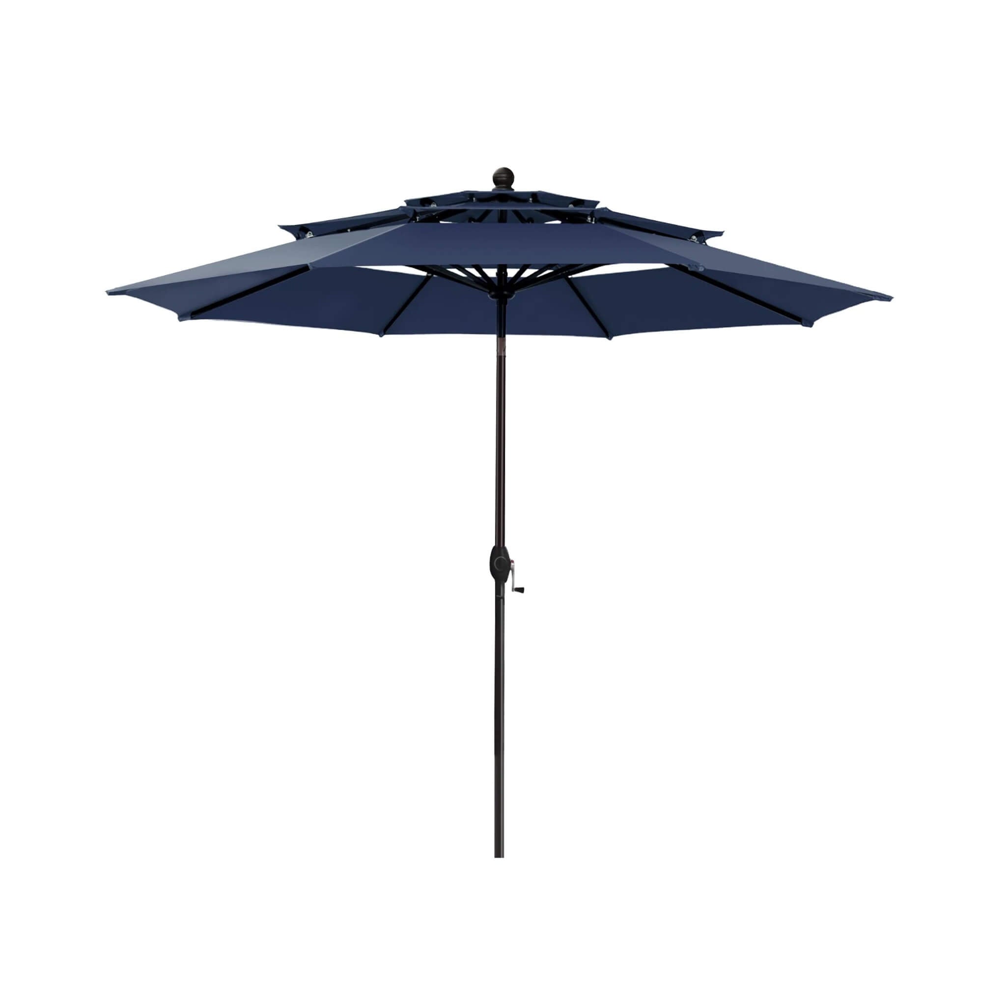 Alora Premium 6-Piece Bar Patio Furniture Set With Umbrella, Swivel Chairs, And Cushions (SAK90375)
