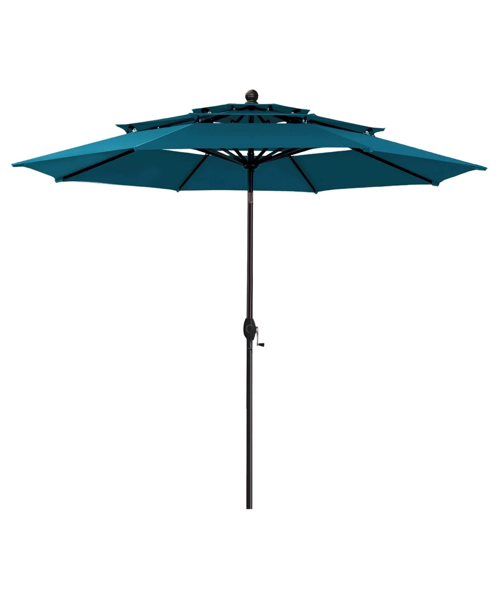 Alora Premium 6-Piece Bar Patio Furniture Set With Umbrella, Swivel Chairs, And Cushions (SAK90375)