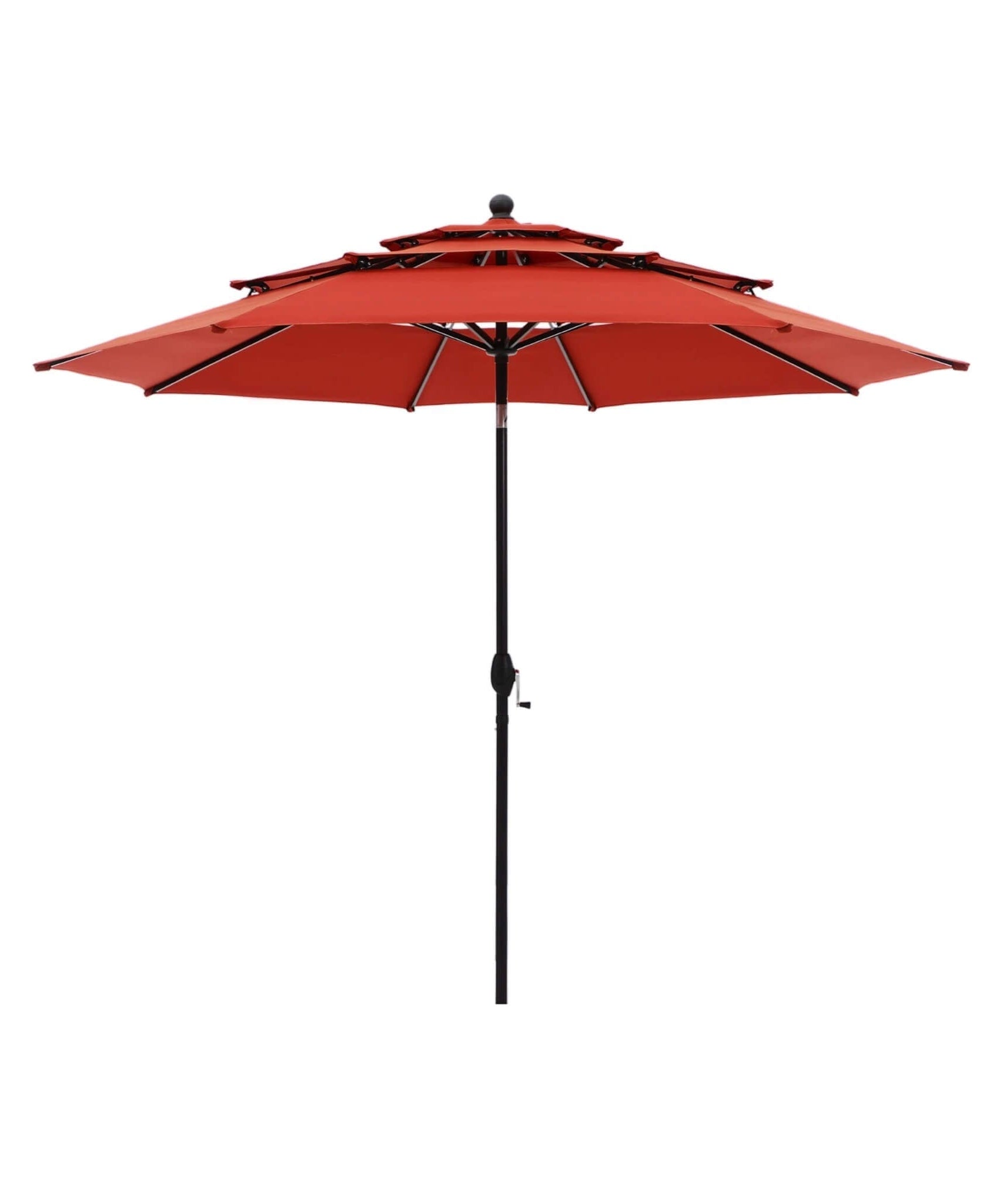 Alora Premium 6-Piece Bar Patio Furniture Set With Umbrella, Swivel Chairs, And Cushions (SAK90375)
