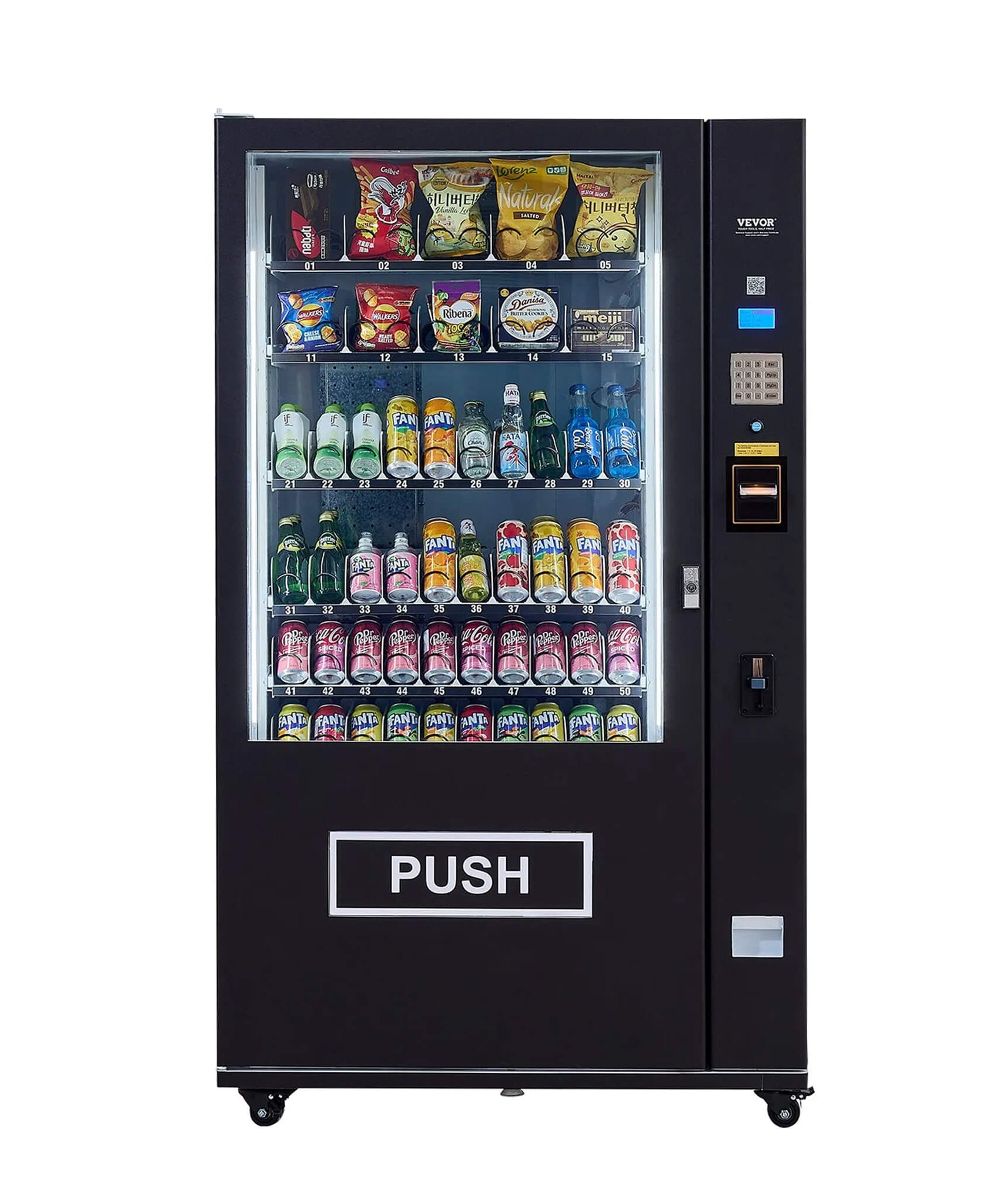 Premium 60-Slot Combo Vending Machine With ICT Bill And Coin Acceptor (SAK31842)