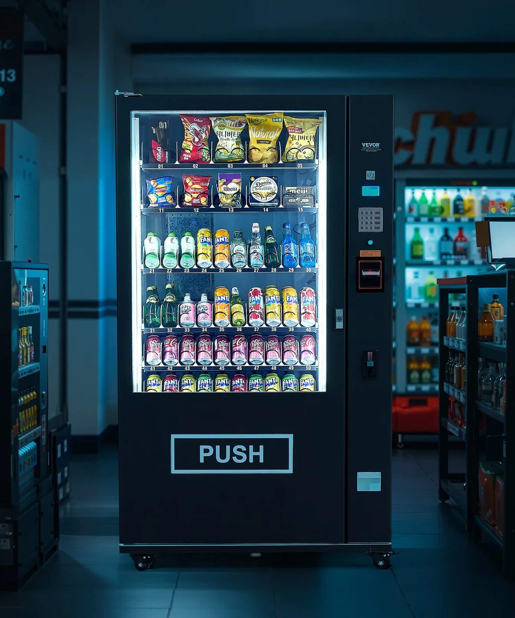 Premium 60-Slot Combo Vending Machine With ICT Bill And Coin Acceptor (SAK31842)