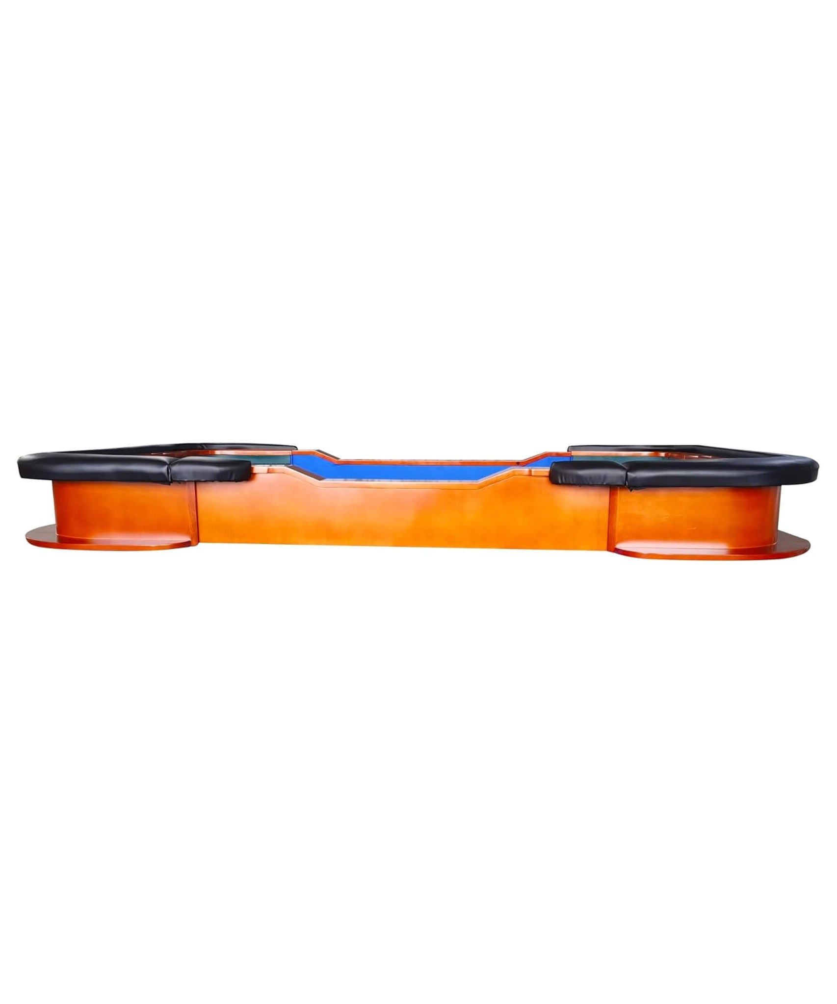 Premium 8FT Deluxe Casino Craps Table With Blue Felt And Pyramid Bumper (SAK91403)
