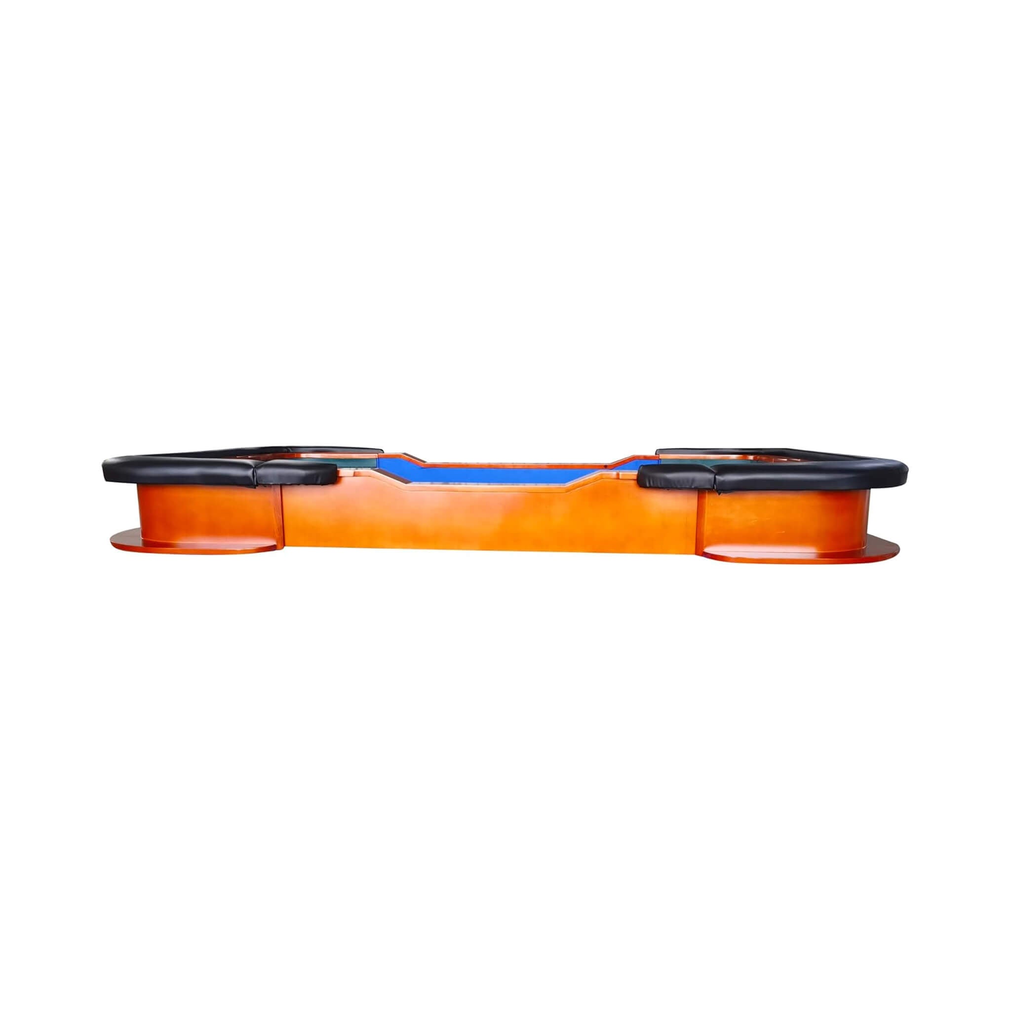 Premium 8FT Deluxe Casino Craps Table With Blue Felt And Pyramid Bumper (SAK91403)