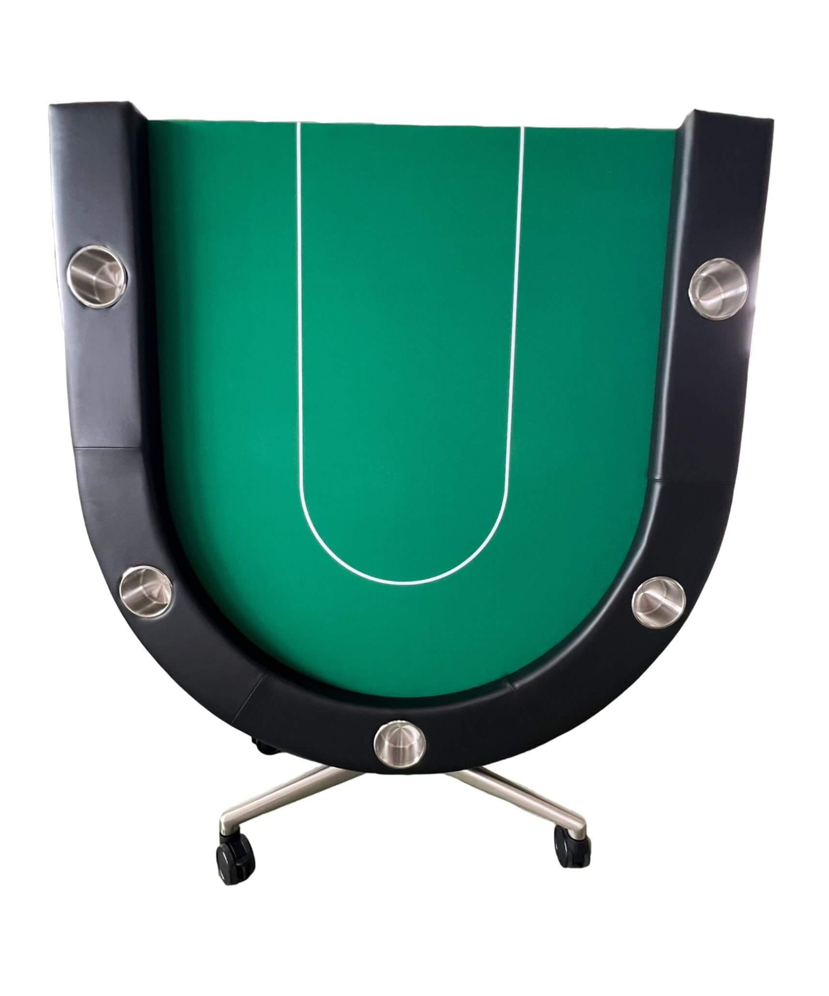 Premium 94-Inch Foldable 10-Player Poker Table With Wheels (SAK43087)