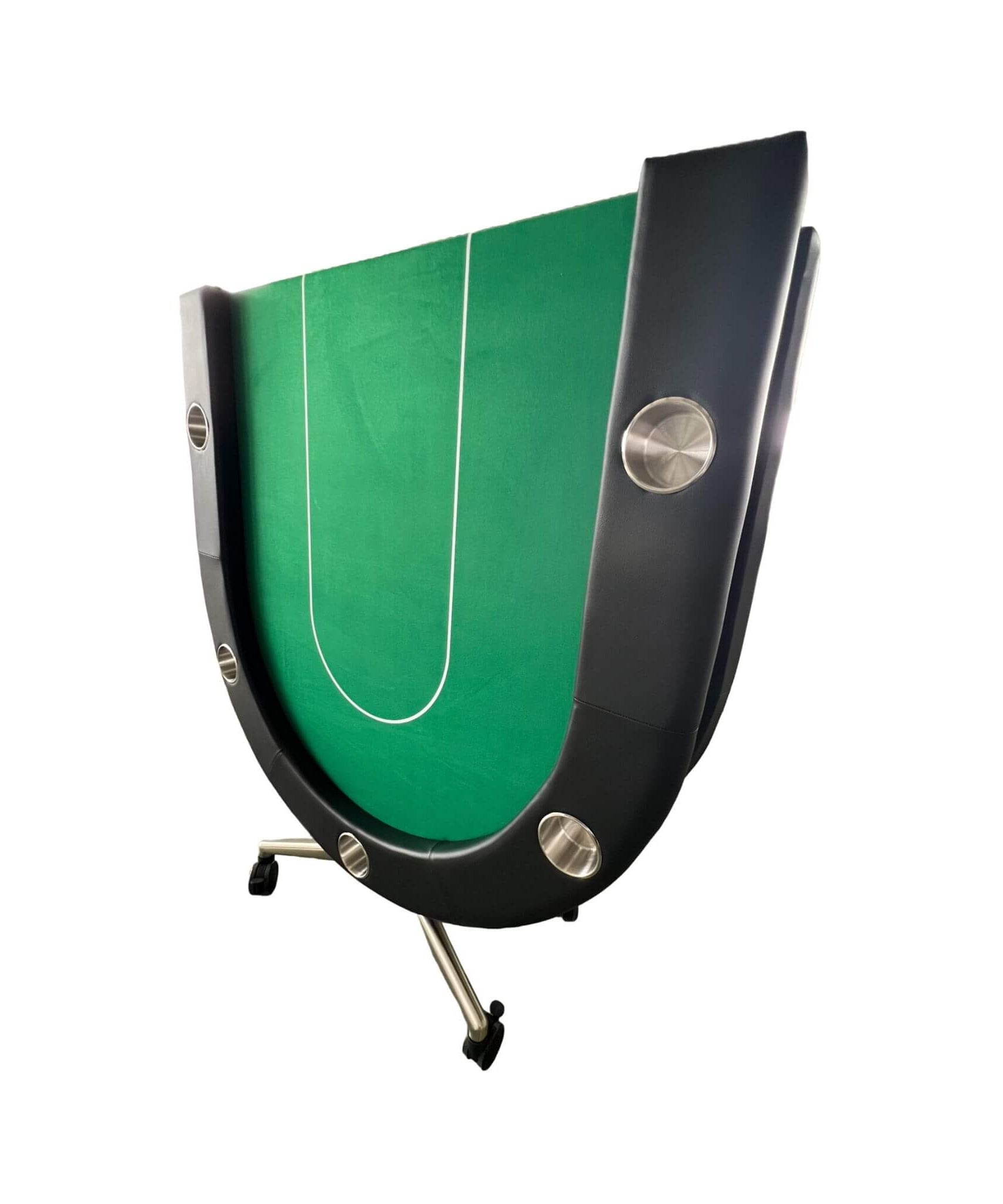 Premium 94-Inch Foldable 10-Player Poker Table With Wheels (SAK43087)