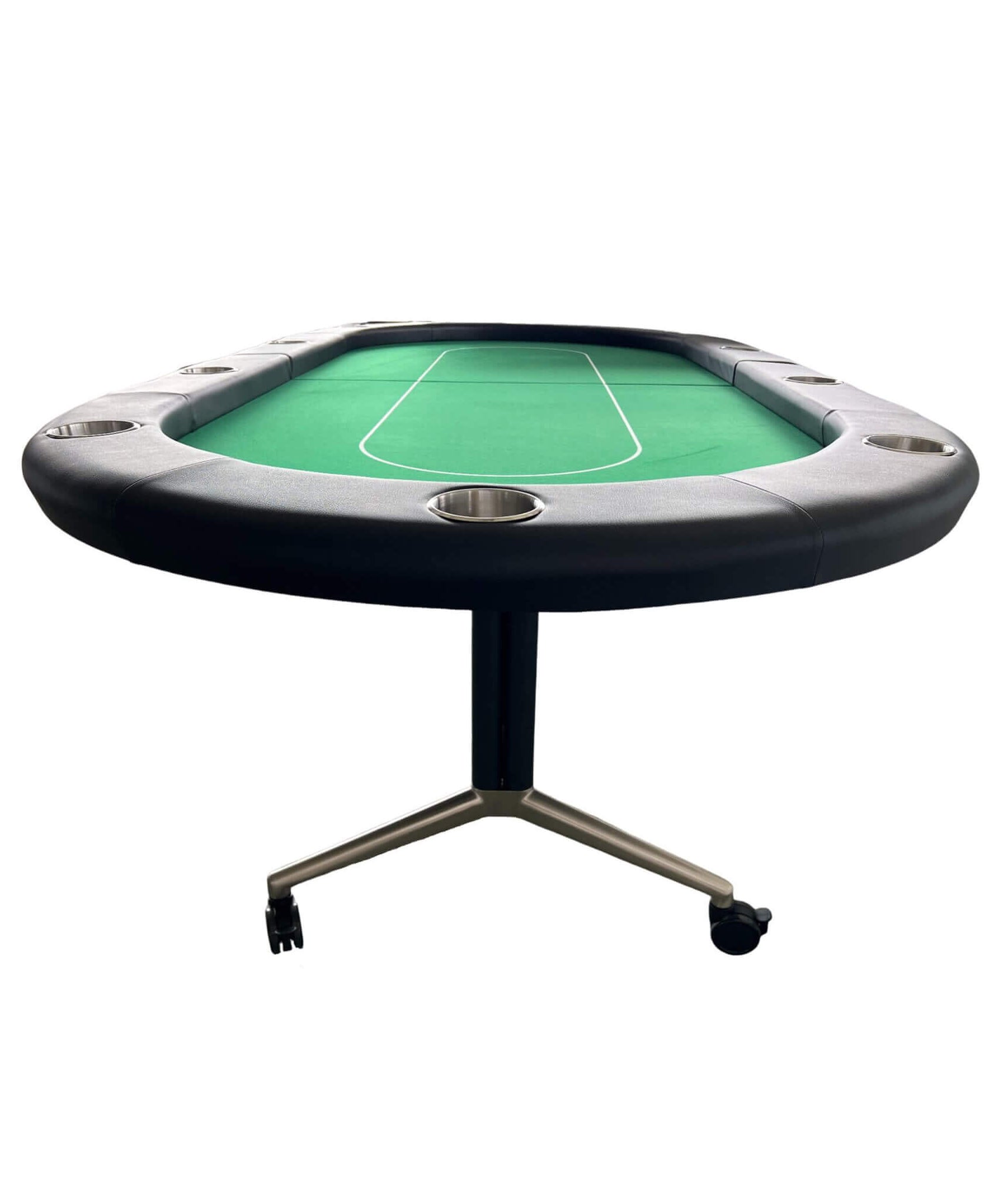 Premium 94-Inch Foldable 10-Player Poker Table With Wheels (SAK43087)