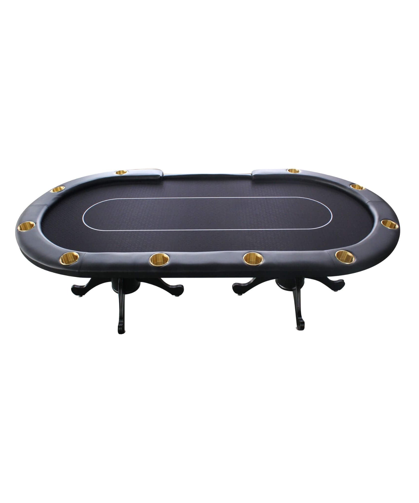 Premium 96-Inch 10-Player Oval Poker Table With Cup Holders (SAK51874)