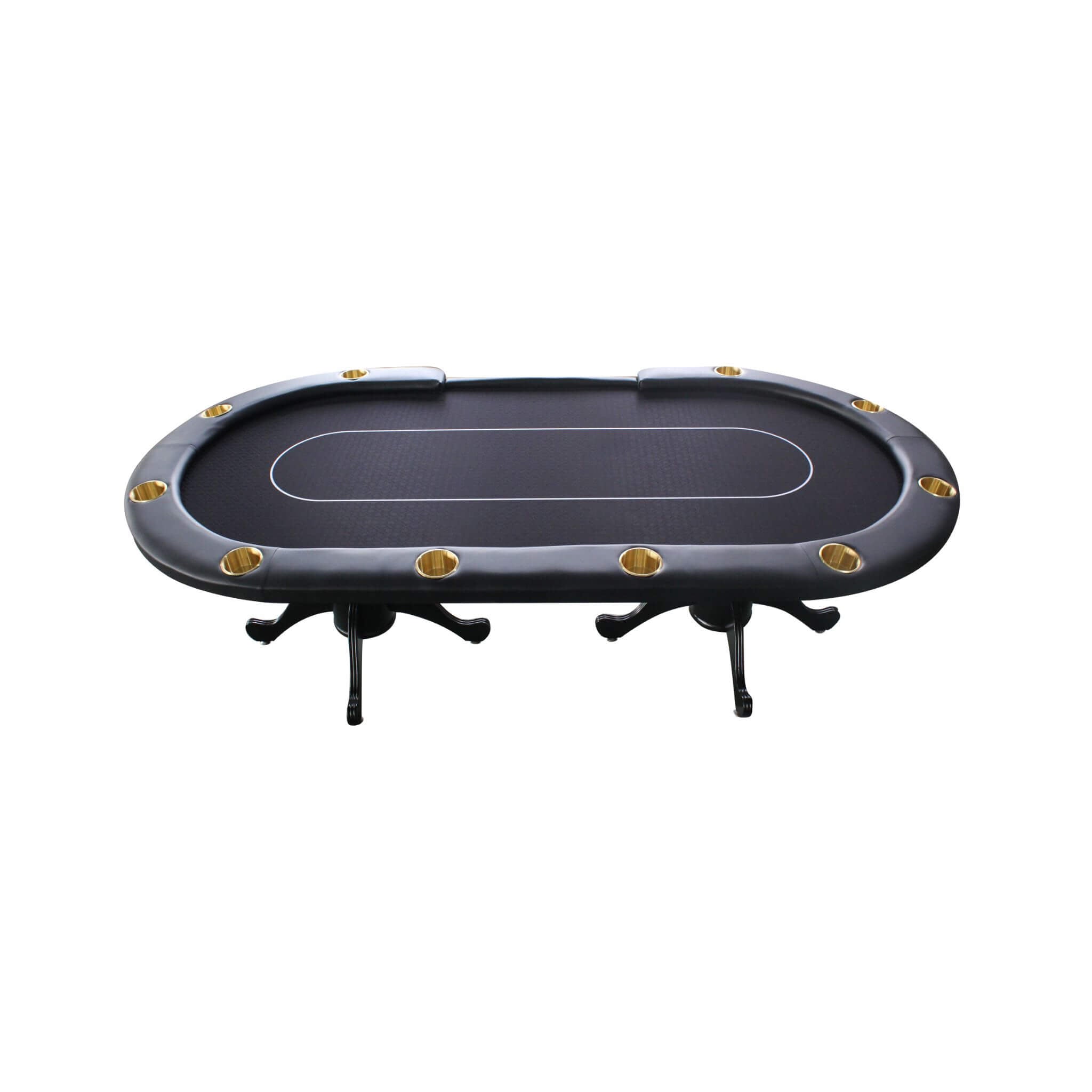 Premium 96-Inch 10-Player Oval Poker Table With Cup Holders (SAK51874)