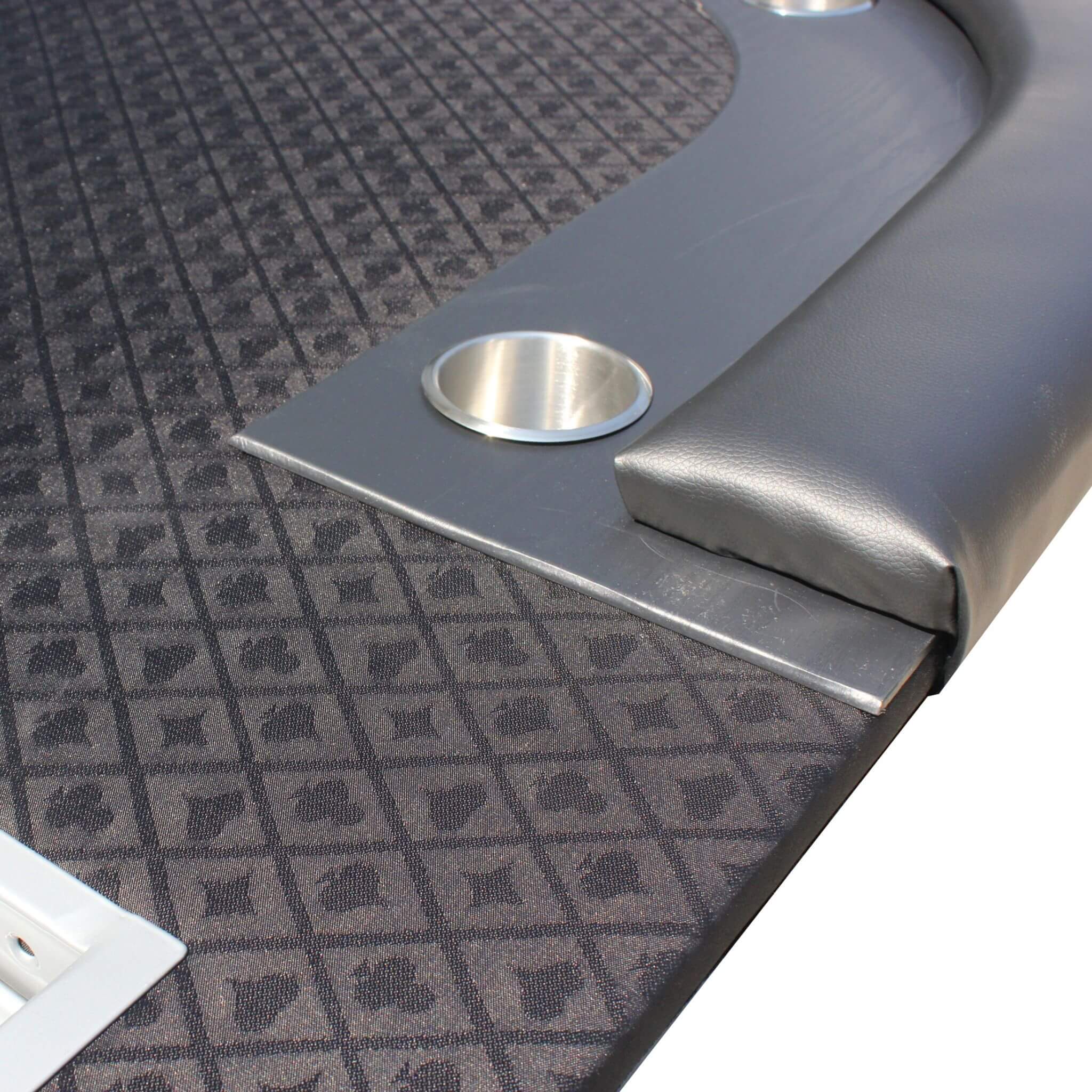 Premium 96-Inch Oval Poker Table With Racetrack And Chips Tray (SAK66823)
