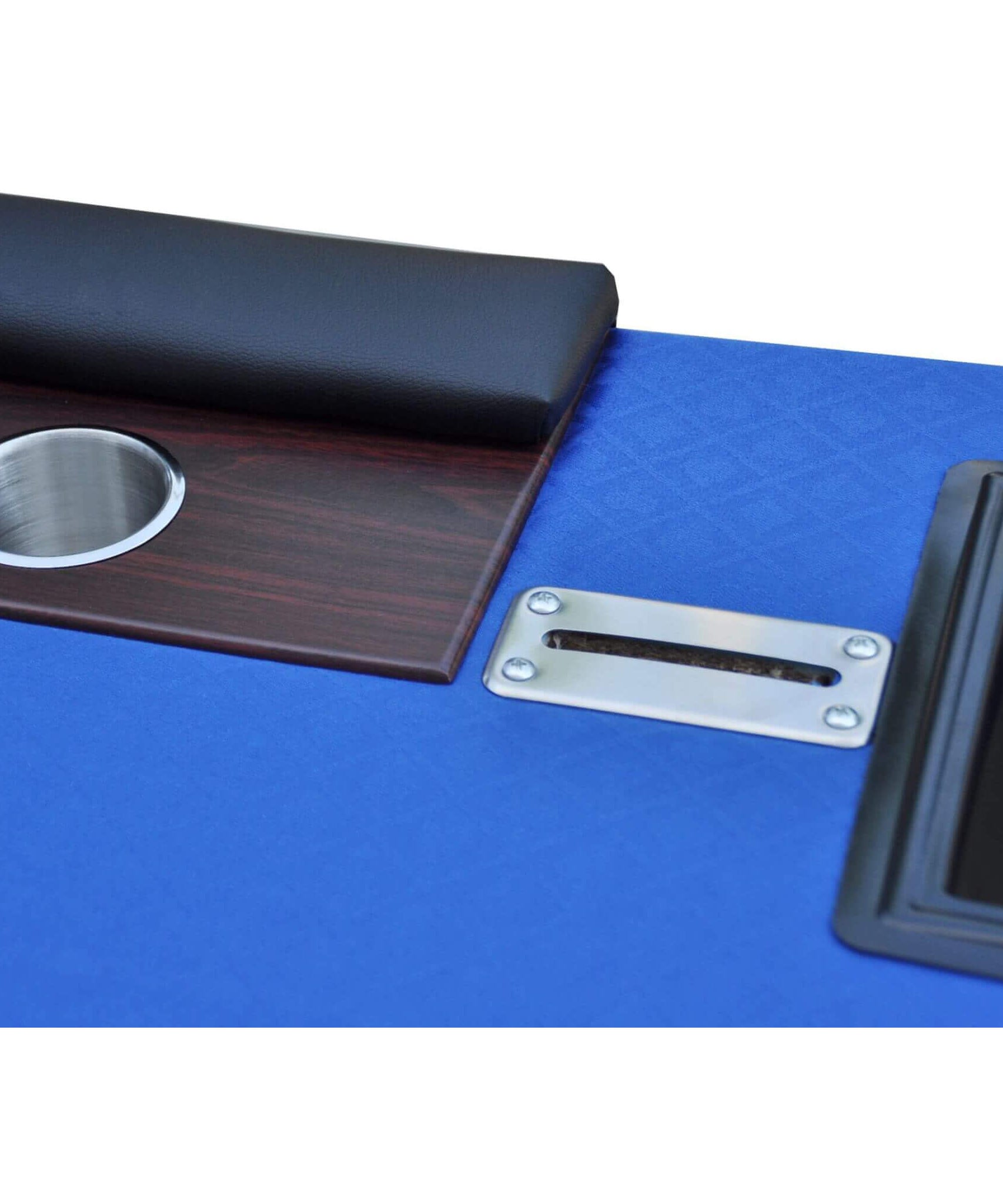 Premium 96-Inch Poker Table With U Shape Legs, Drox Box, Chips Tray (SAK40152)
