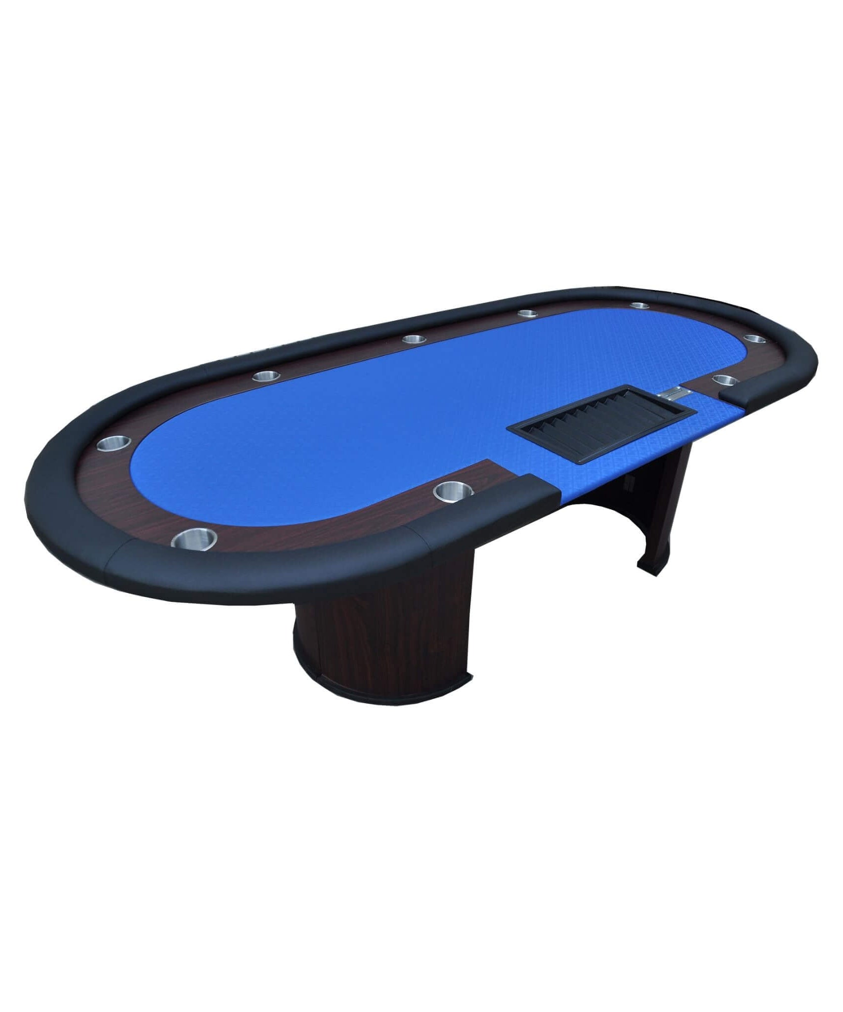 Premium 96-Inch Poker Table With U Shape Legs, Drox Box, Chips Tray (SAK40152)