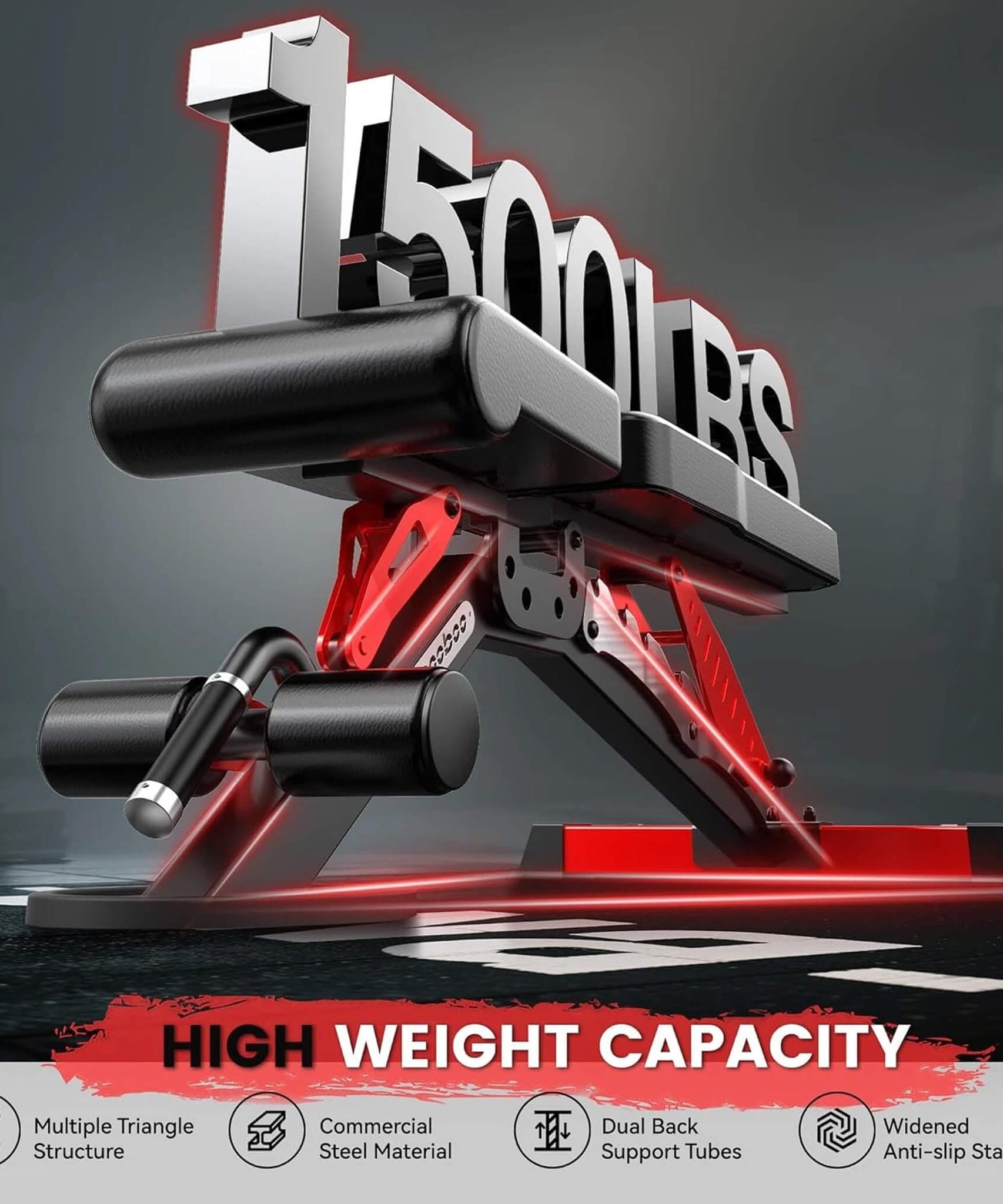 Rovix Premium 2000LBS All-In-One Squat Rack Power Cage With Smith Machine (SAK59213)
