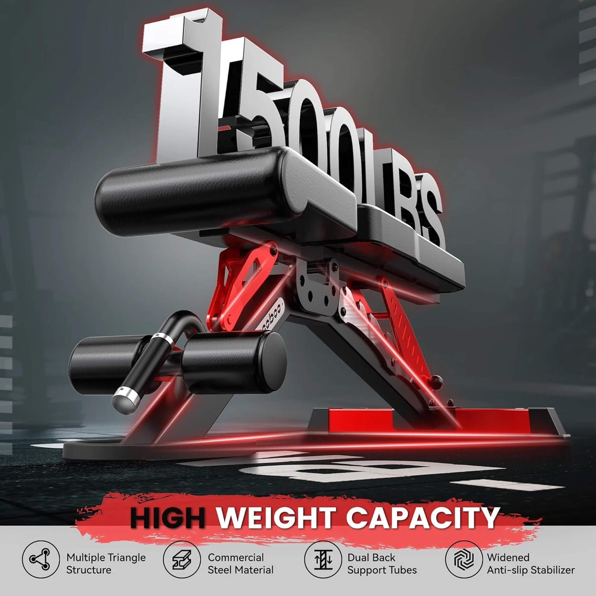Rovix Premium 2000LBS All-In-One Squat Rack Power Cage With Smith Machine (SAK59213)