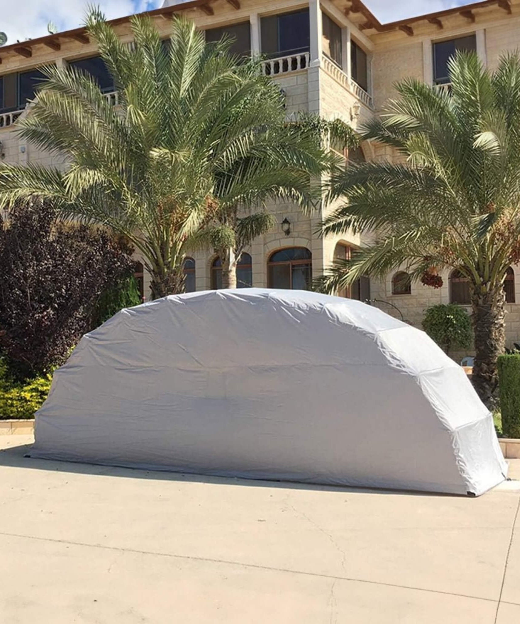 [09X20FT] Alora Premium All-Weather Retractable Steel Frame Carport Canopy For Cars & SUVs (SAK41385)