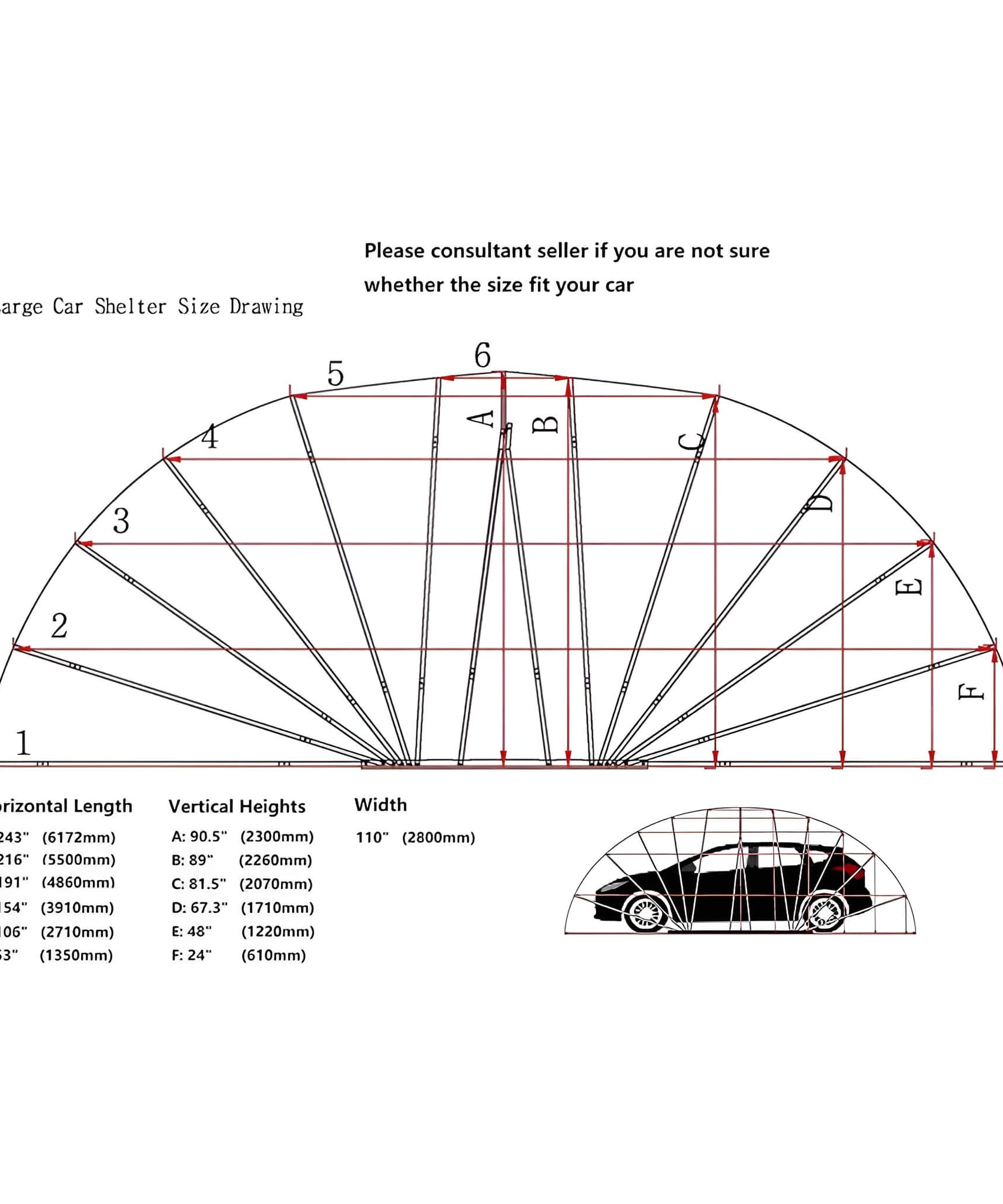 [09X20FT] Alora Premium All-Weather Retractable Steel Frame Carport Canopy For Cars & SUVs (SAK41385)