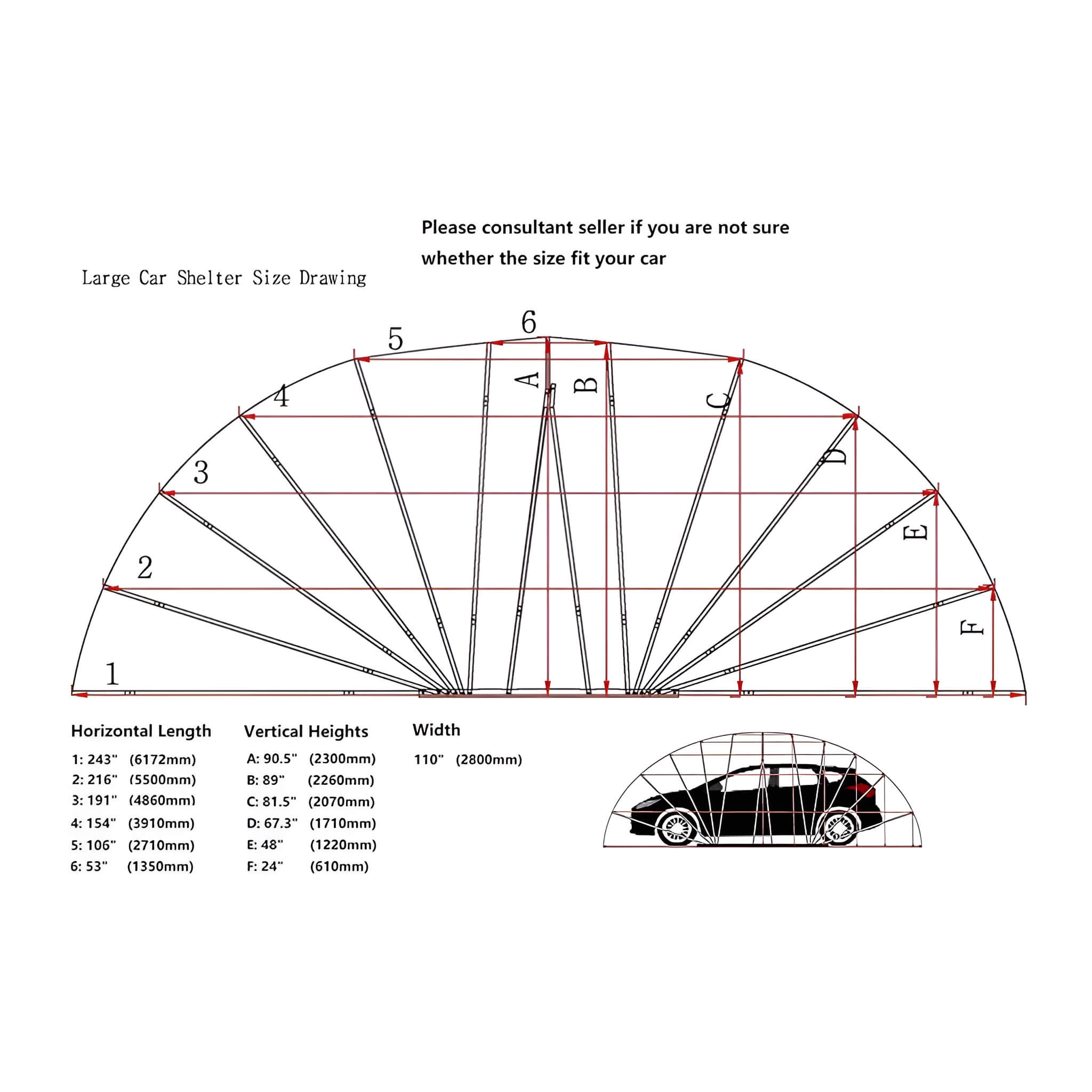 [09X20FT] Alora Premium All-Weather Retractable Steel Frame Carport Canopy For Cars & SUVs (SAK41385)