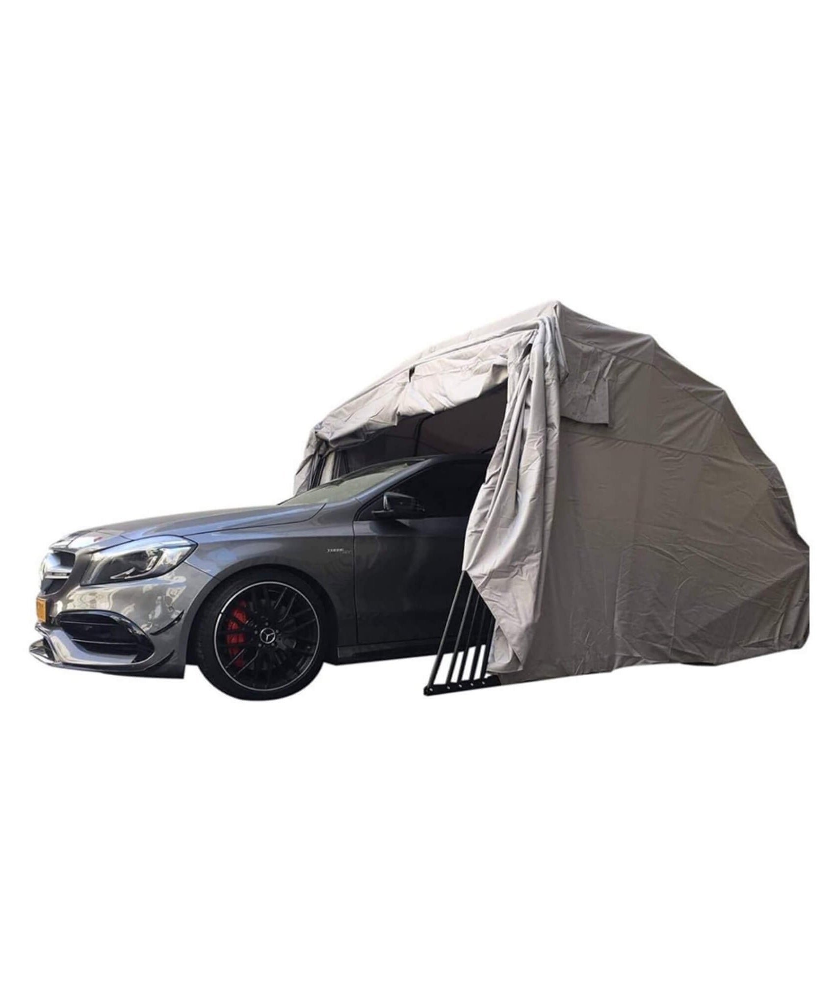 [09X20FT] Alora Premium All-Weather Retractable Steel Frame Carport Canopy For Cars & SUVs (SAK41385)