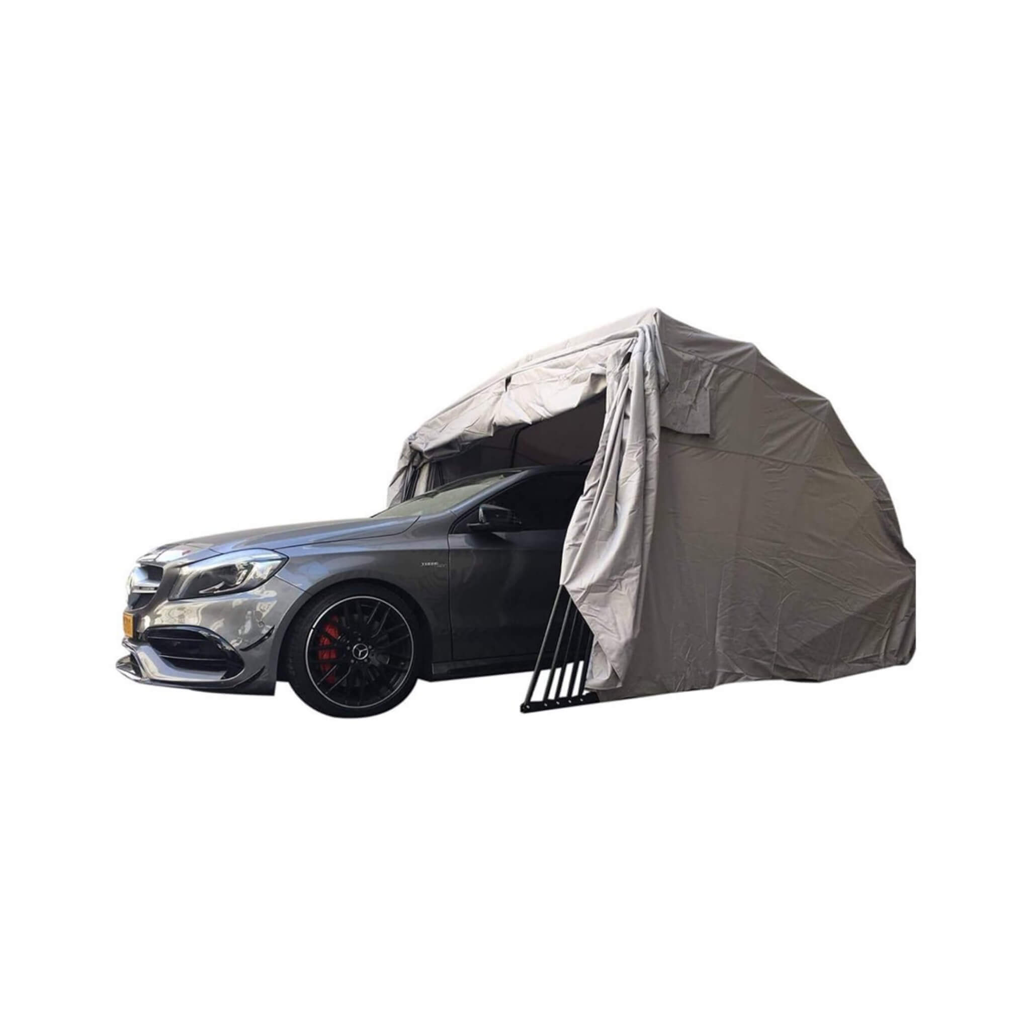 [09X20FT] Alora Premium All-Weather Retractable Steel Frame Carport Canopy For Cars & SUVs (SAK41385)