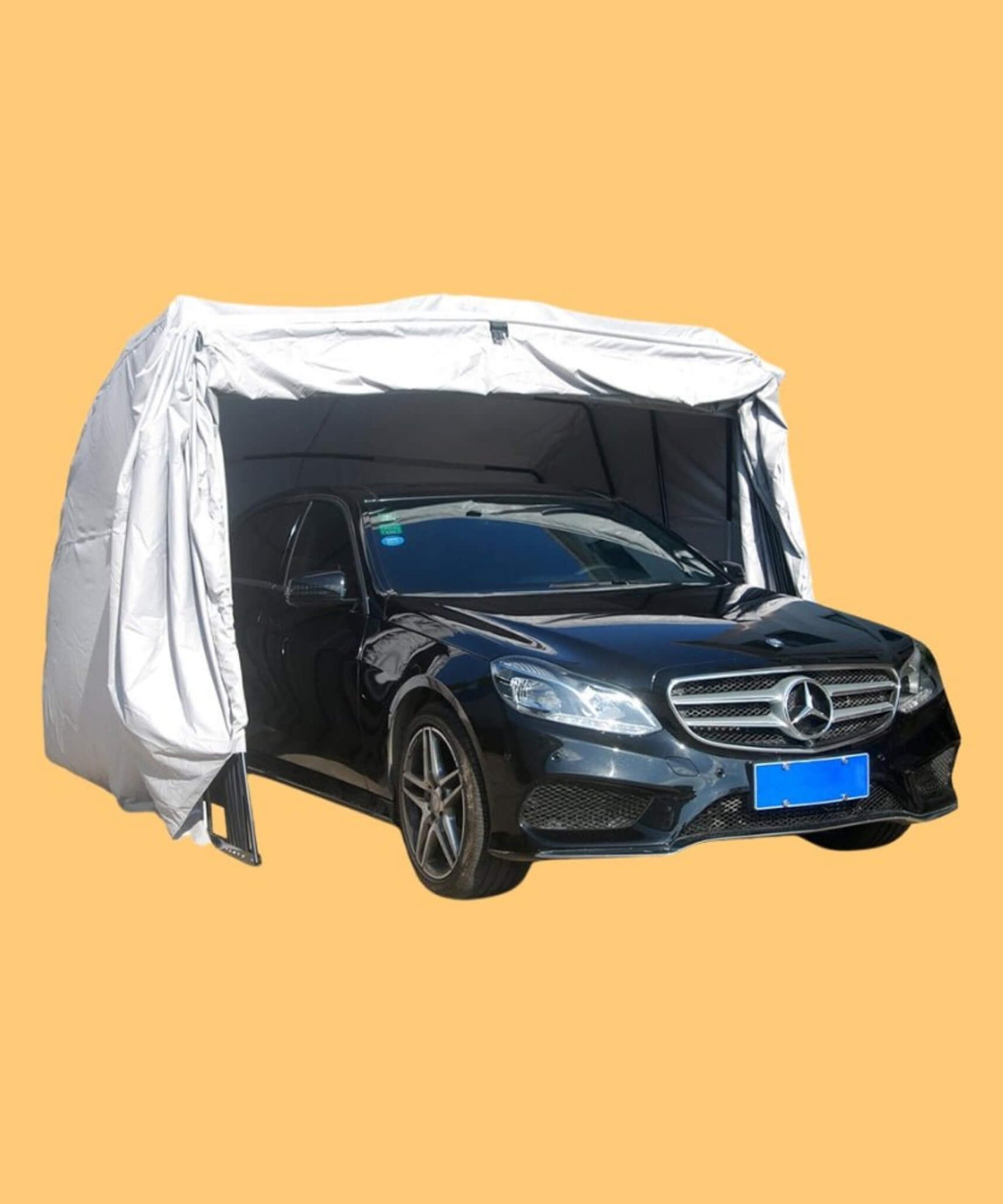 [09X20FT] Alora Premium All-Weather Retractable Steel Frame Carport Canopy For Cars & SUVs (SAK41385)