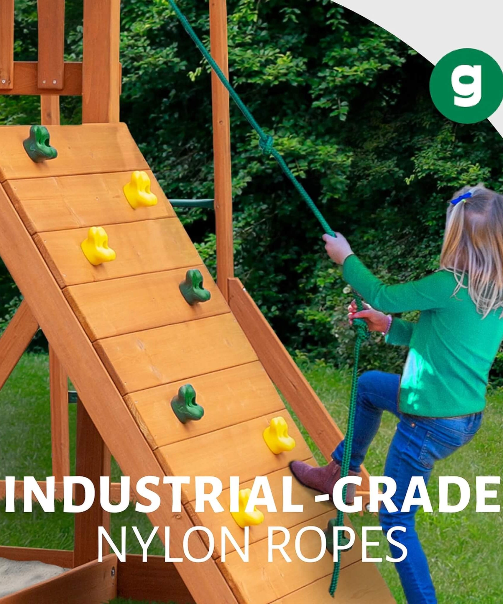 Premium Cedar Wood Treehouse Swing Set With Tube Slide And Sandbox (SAK71923)