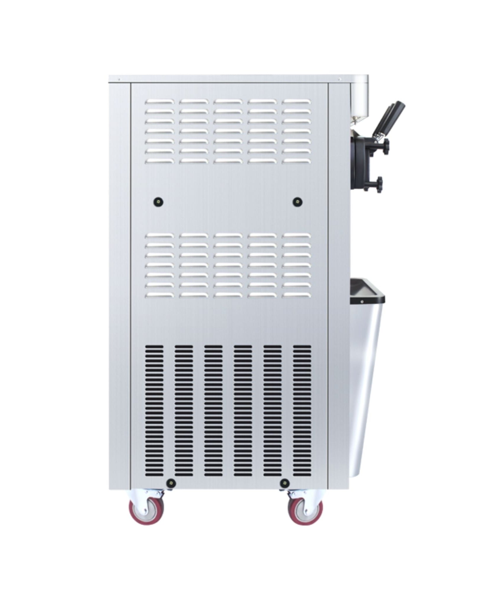 Commercial 25-30L/H Vertical 2000W 3-Flavor Soft Ice Cream Machine With Dual 6L Hoppers (SAK93406)