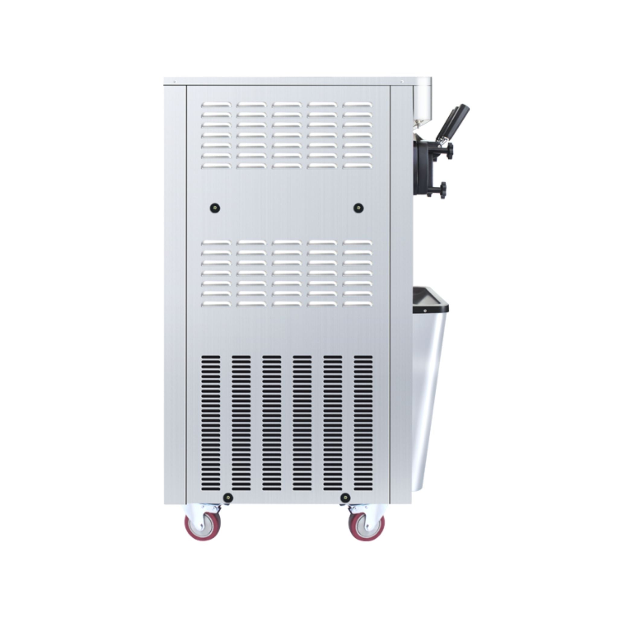 Commercial 25-30L/H Vertical 2000W 3-Flavor Soft Ice Cream Machine With Dual 6L Hoppers (SAK93406)