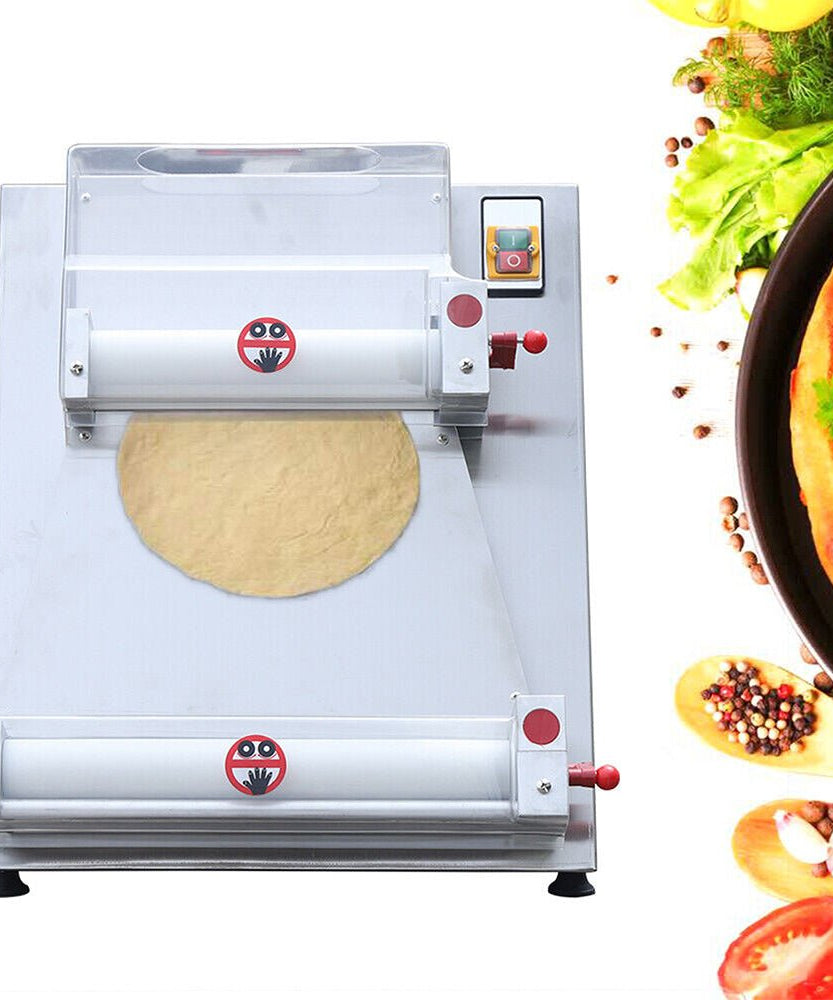 Premium 16-Inch Electric Commercial Pizza Dough Roller Pastry Sheeter Press Machine (SAK83627)