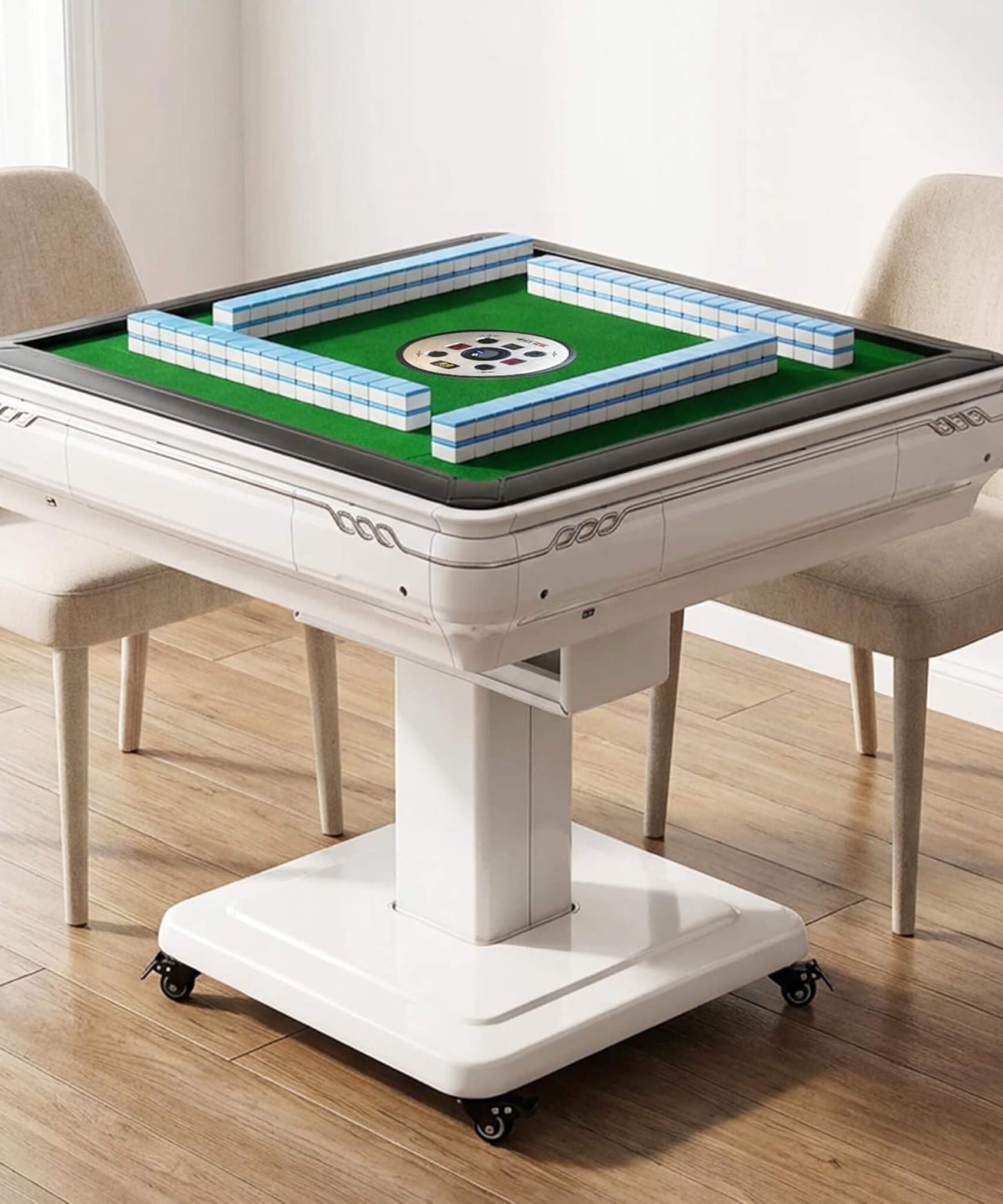 Premium Foldable 4-Player Automatic Mahjong Table With 2 Tile Sets (SAK57230)