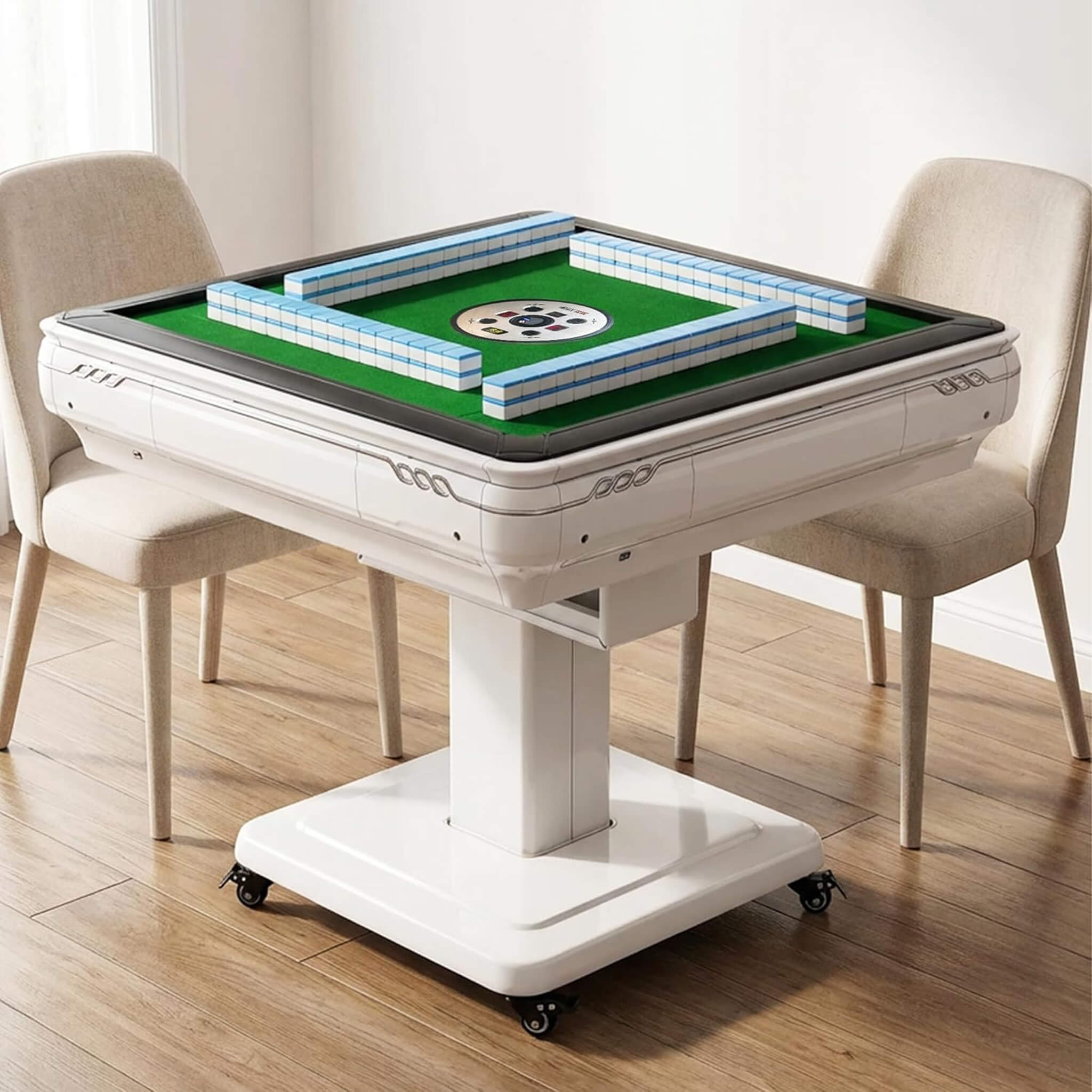 Premium Foldable 4-Player Automatic Mahjong Table With 2 Tile Sets (SAK57230)