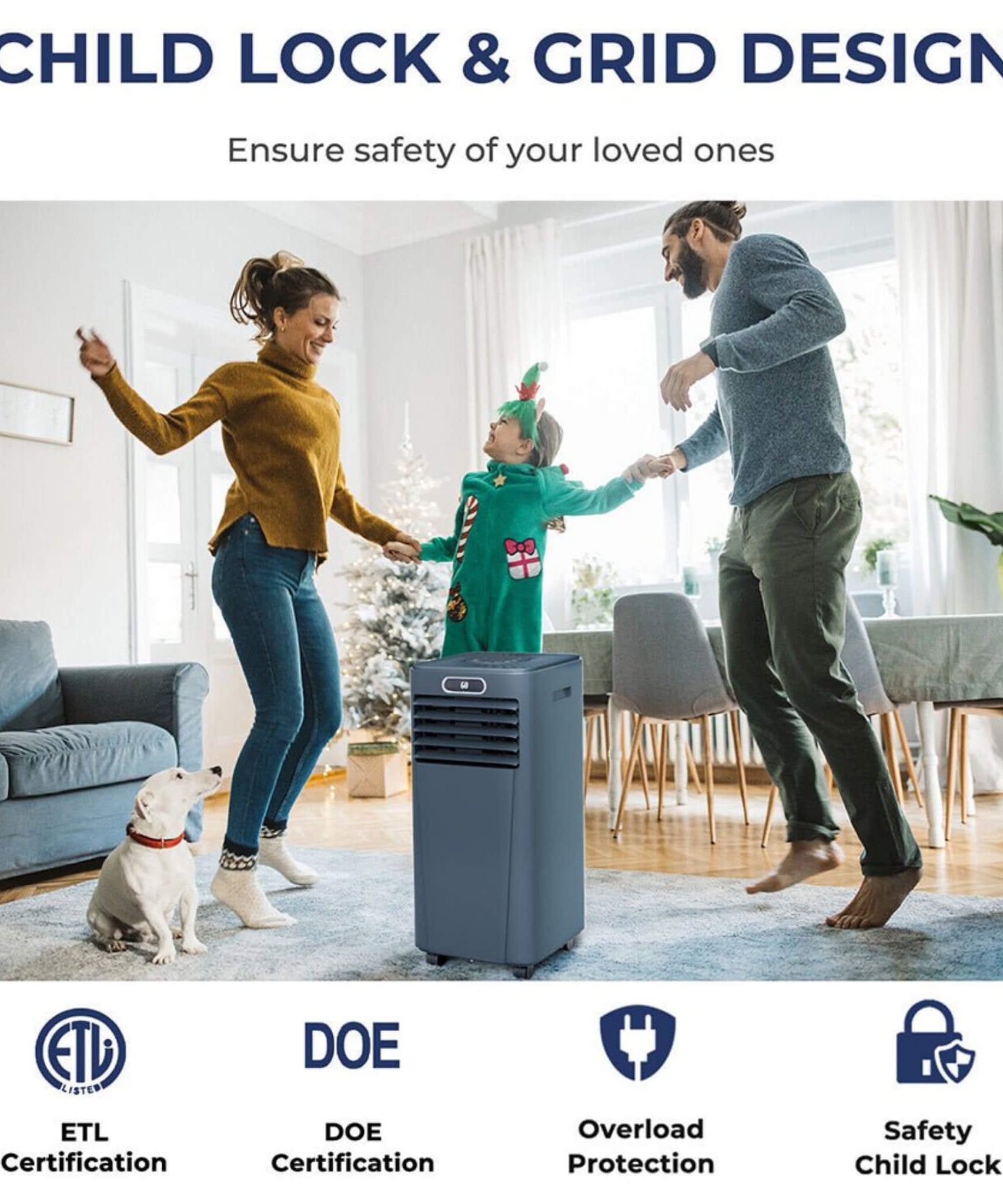 Premium 10K BTU Freestanding AC Unit With Remote Control (SAK41642)