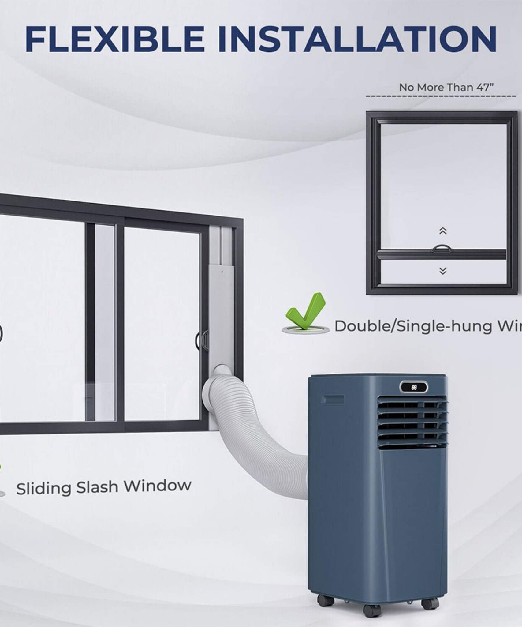 Premium 10K BTU Freestanding AC Unit With Remote Control (SAK41642)