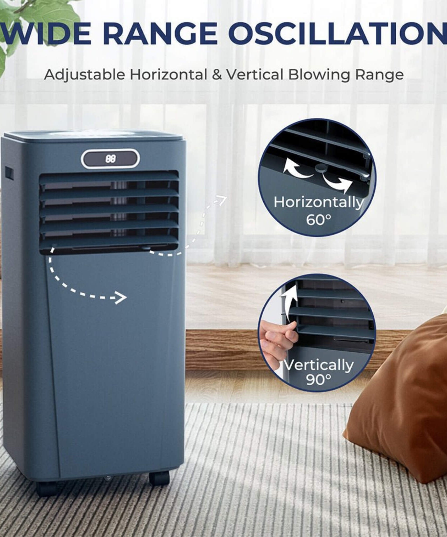 Premium 10K BTU Freestanding AC Unit With Remote Control (SAK41642)