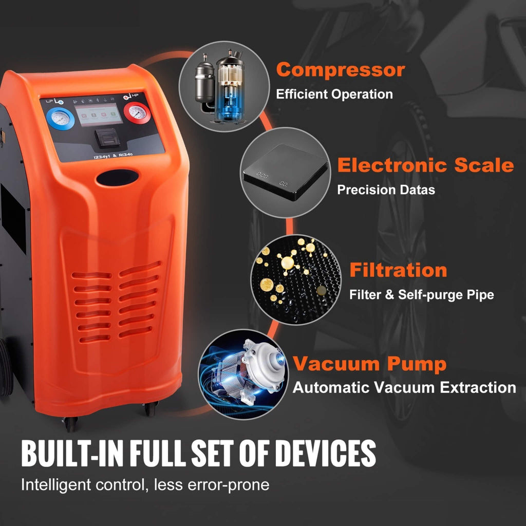 Premium Fully Automatic Dual Cylinder AC Refrigerant Recovery Machine Kit (SAK49605)