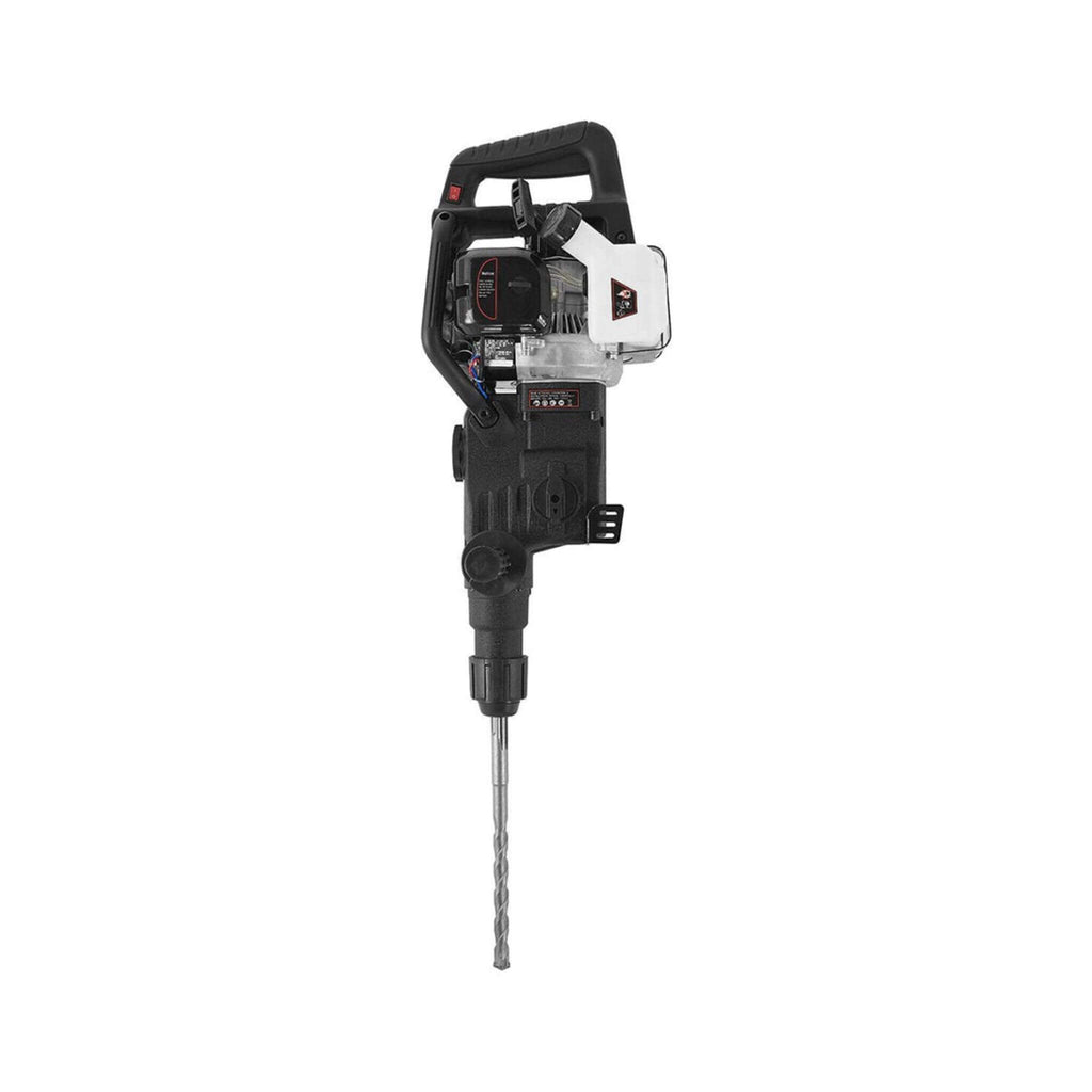 Heavy-Duty Gasoline Powered Demolition Jack Hammer Drill W/ Point, Flat & Chisel Bits (SAK16492)