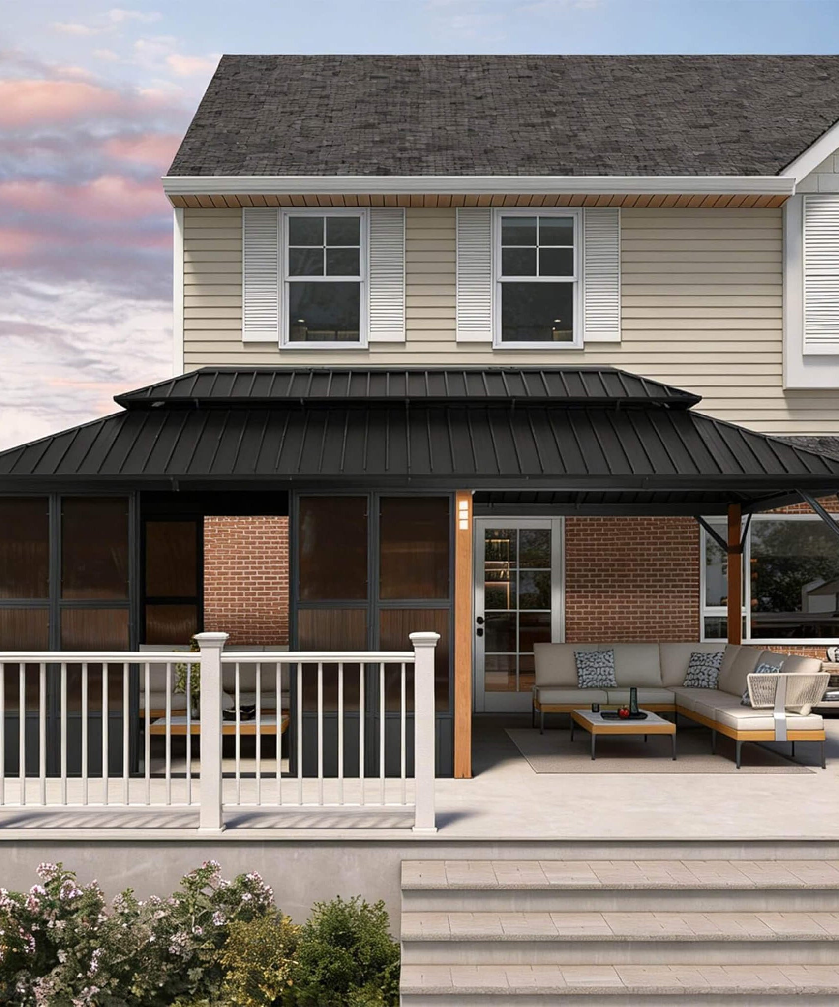 Alora Prestige Premium Hardtop Double Top Outdoor Patio Solarium Sunroom (SAK43078)