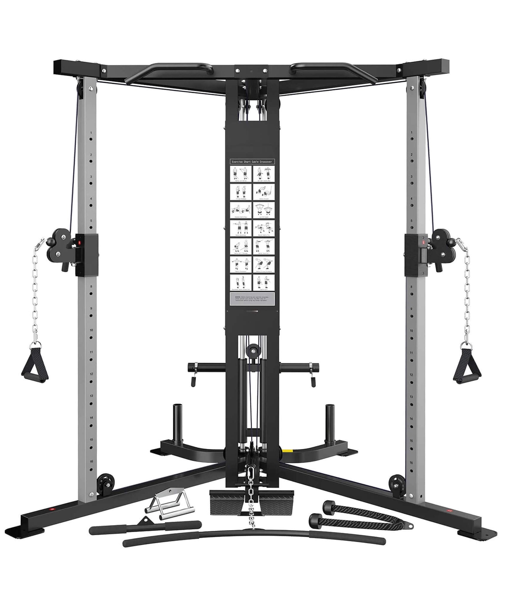 Rovix Premium Home Cable Crossover Full Body Workout Fly Machine, 350LBS (SAK06341)